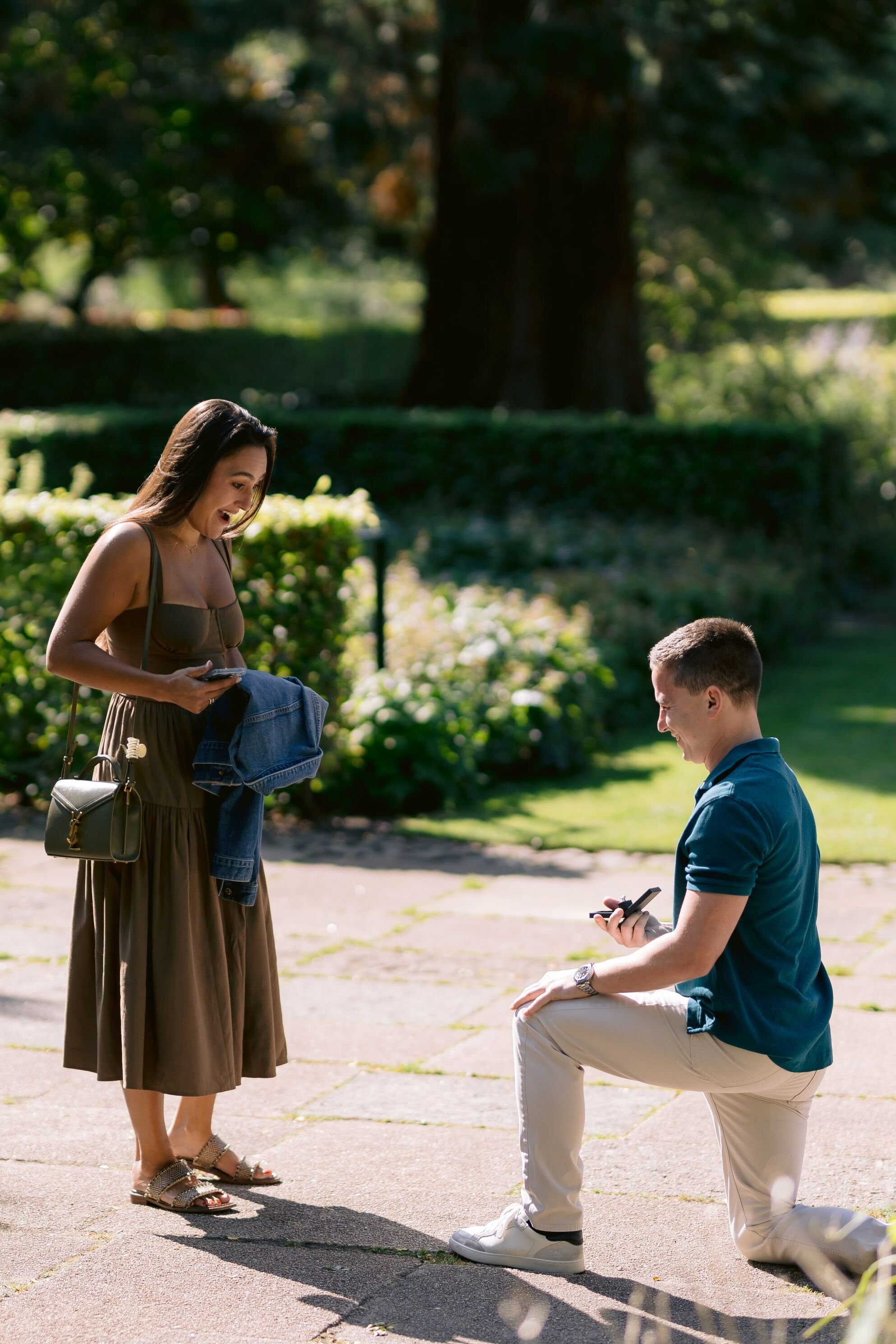 Surprise Proposal in Copenhagen: Engagement in Frederiksberg Gardens