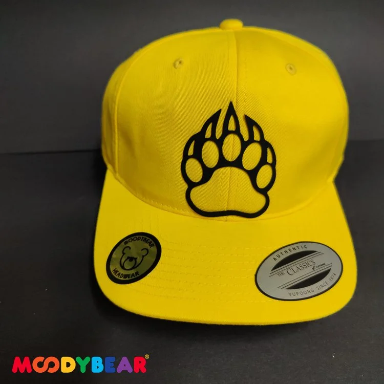 Baseball Cap - Yellow Cap Black Paw