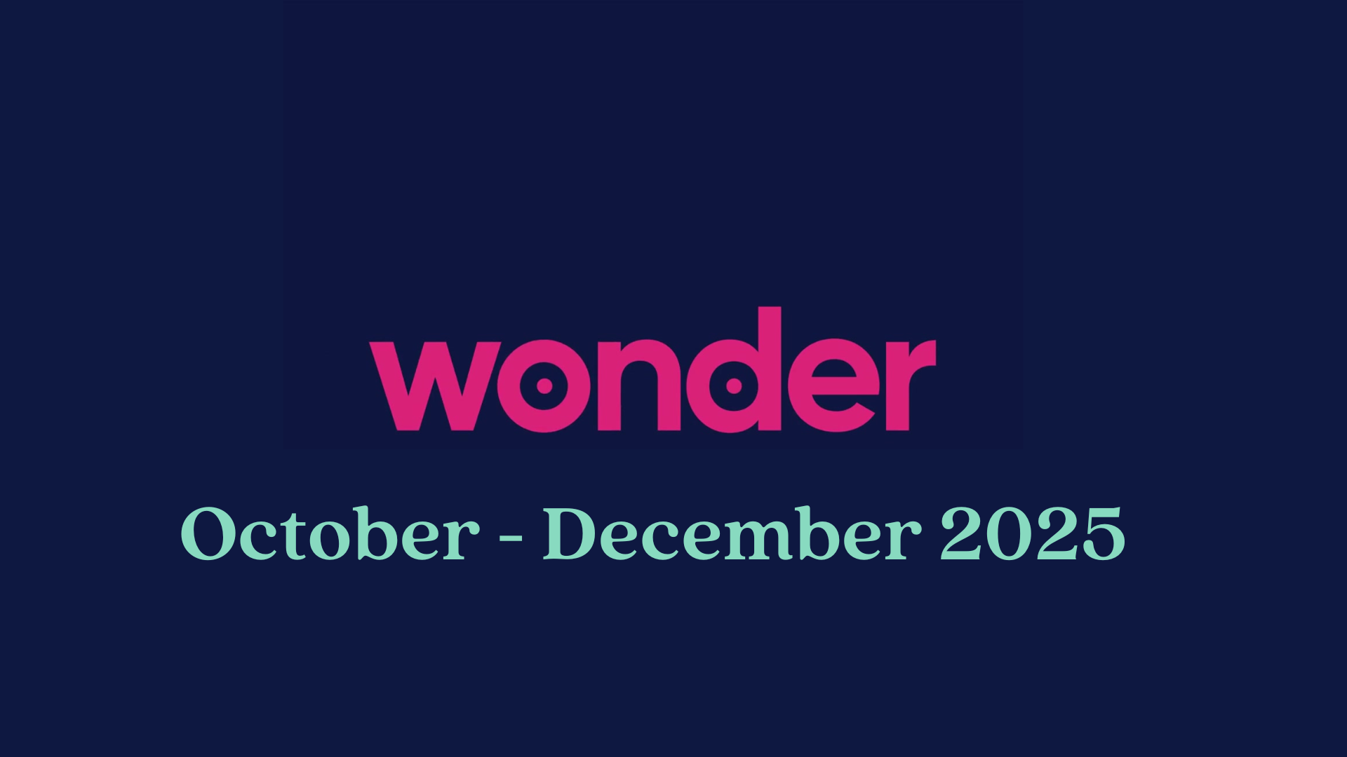 October - December 2025 