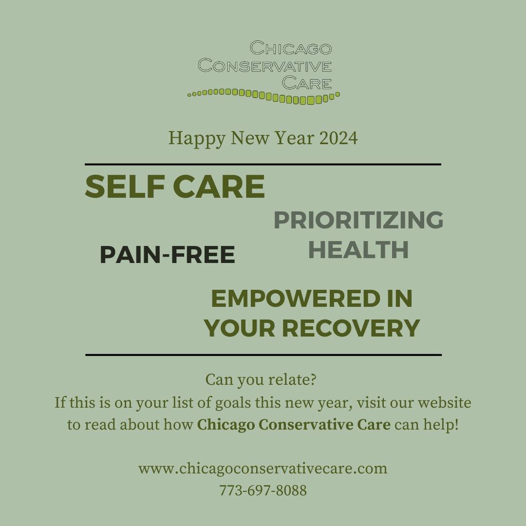 What are some of your goals in 2024? If you're hoping to prioritize your health in new and effective ways, Chicago Conservative Care is here to help! We pride ourselves in helping you feel empowered and confident in your treatment so that you can man