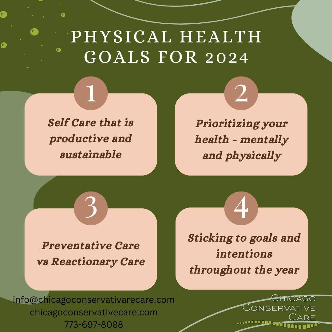 What are some of your goals or intentions for 2024? Resolutions and goals can feel intimidating at the start of a new year but taking care of your health is always a great place to start! Here are some simple ideas that may resonate with you this yea