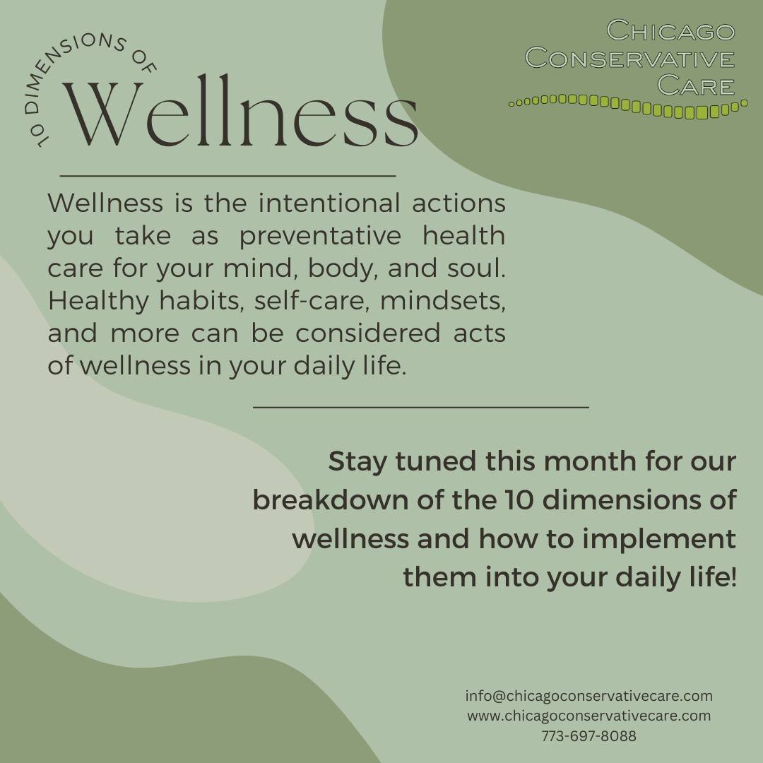 Happy April! This month we will be highlighting the 10 dimensions of Wellness that you can implement into your daily life as self-care and preventative measures for a long and sustainable life! This week we are highlighting our more physical body dim