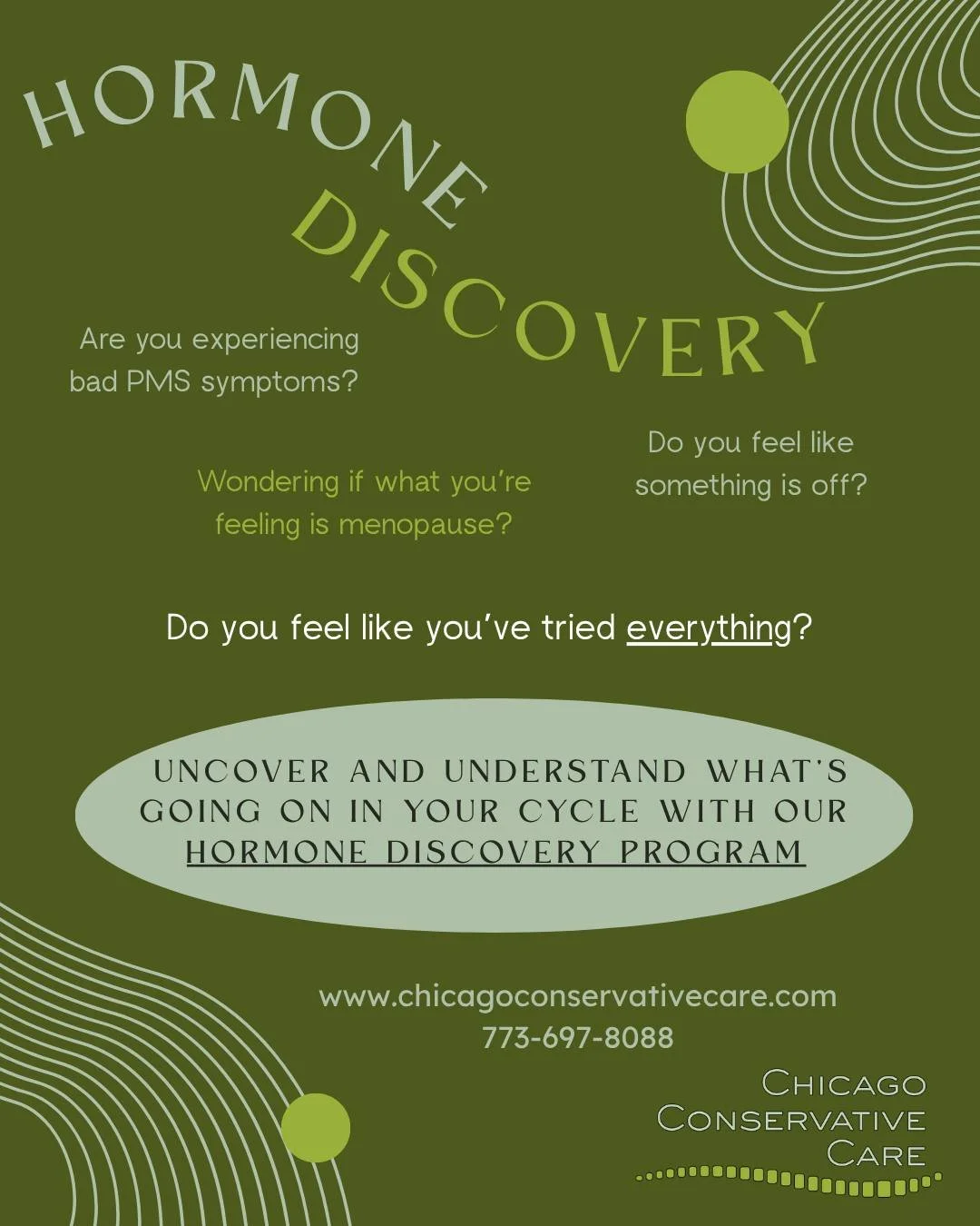 Block out the noise of social media and just get your hormones tested! We're here to bridge the gap of figuring out the right plan for YOU, not what influencers are suggesting. Sign up for our Hormone Discovery Program to get all your questions answe