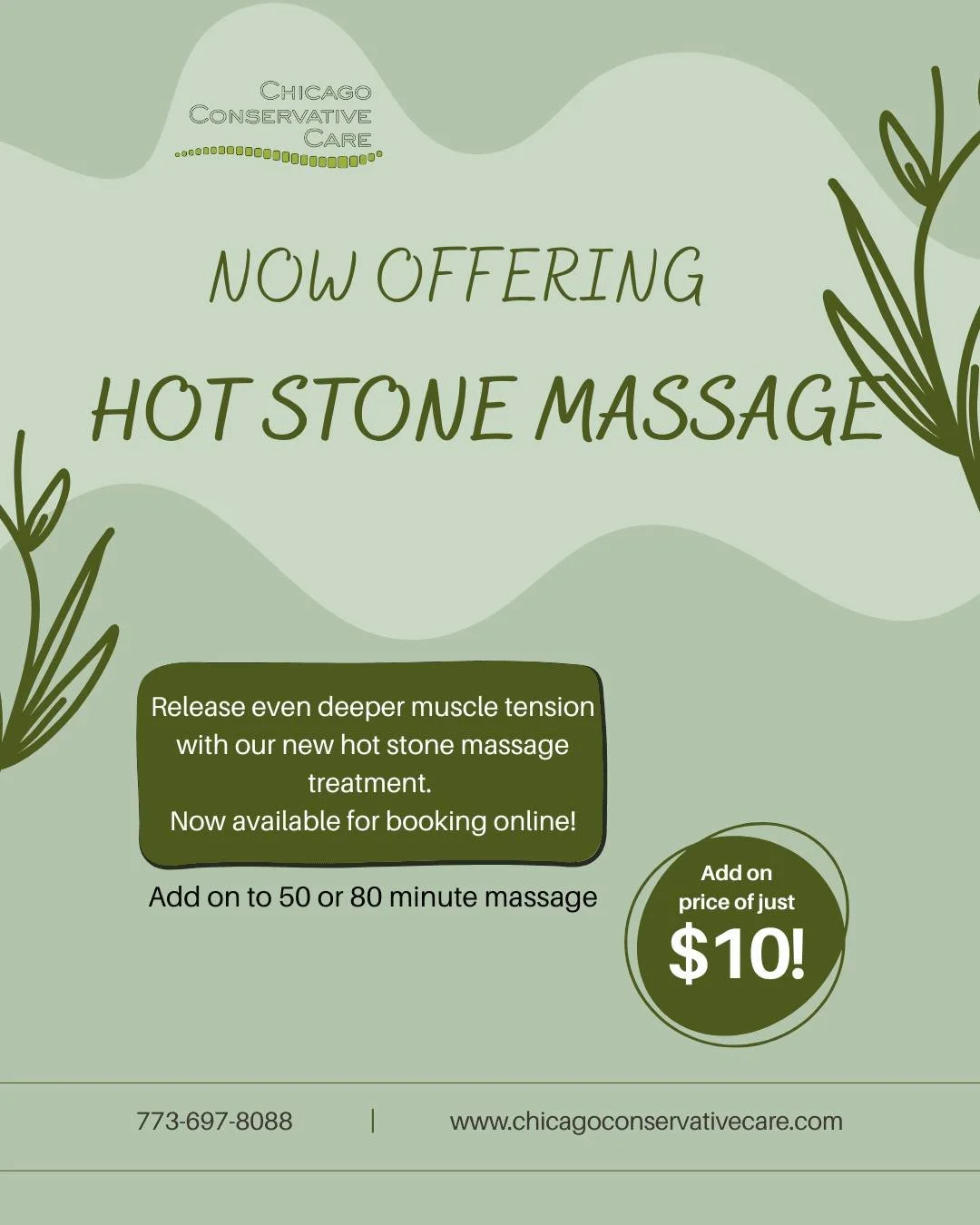 Hot Stone is a great addition to deep tissue massage therapy, as it allows for even deeper muscle tension release, increased blood flow and circulation, and promotes greater flexibility. It helps slow down your nervous system and gives a deeper sense