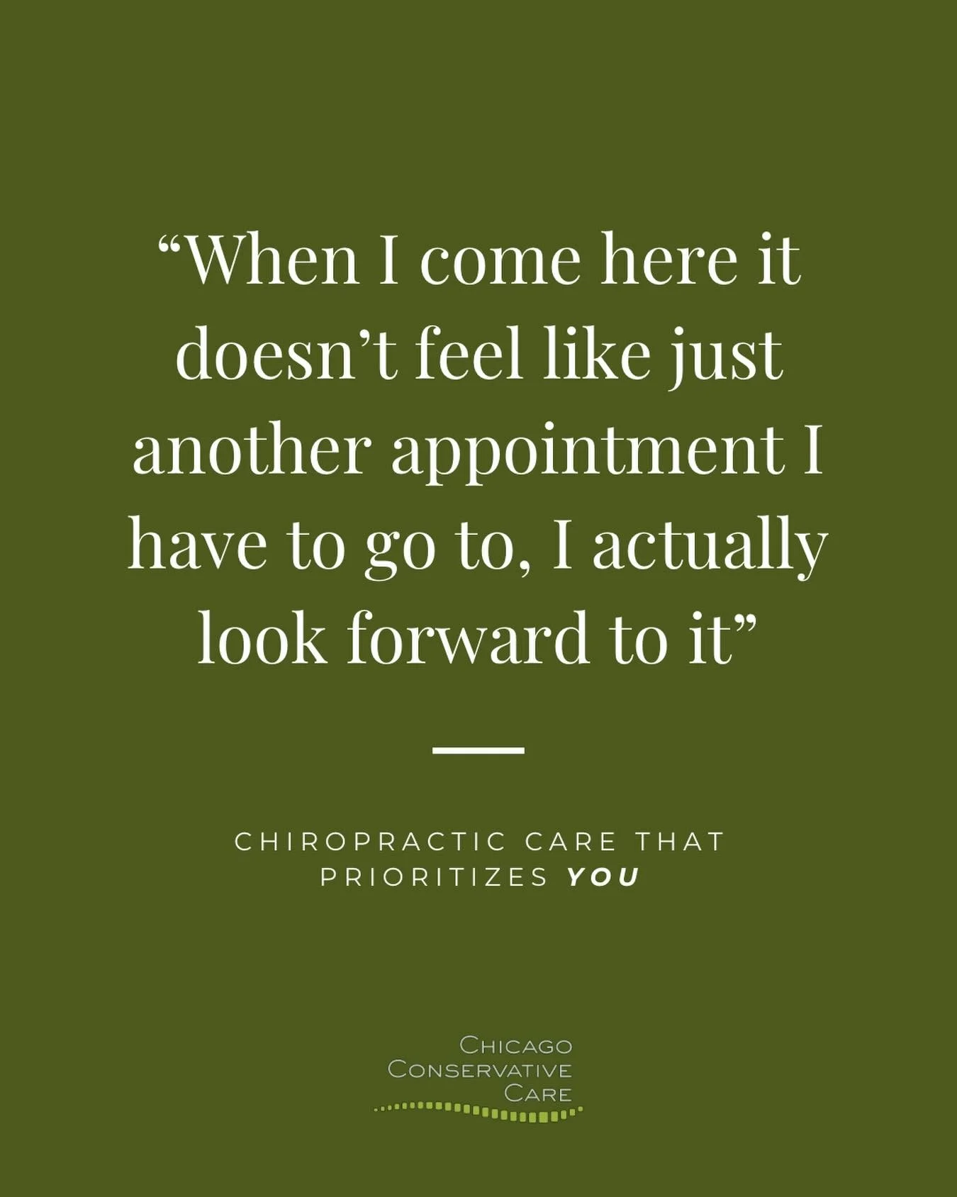 One of the best things about working the front desk sometimes is hearing the raw reactions from patients after much needed care. 

Our patients have busy lives - work, travel, kids, sports; we see it all. The last thing we want to do is become just a