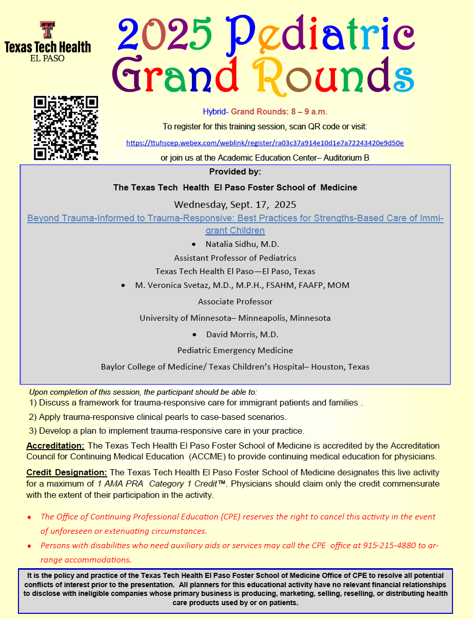 Pediatric Grand Rounds