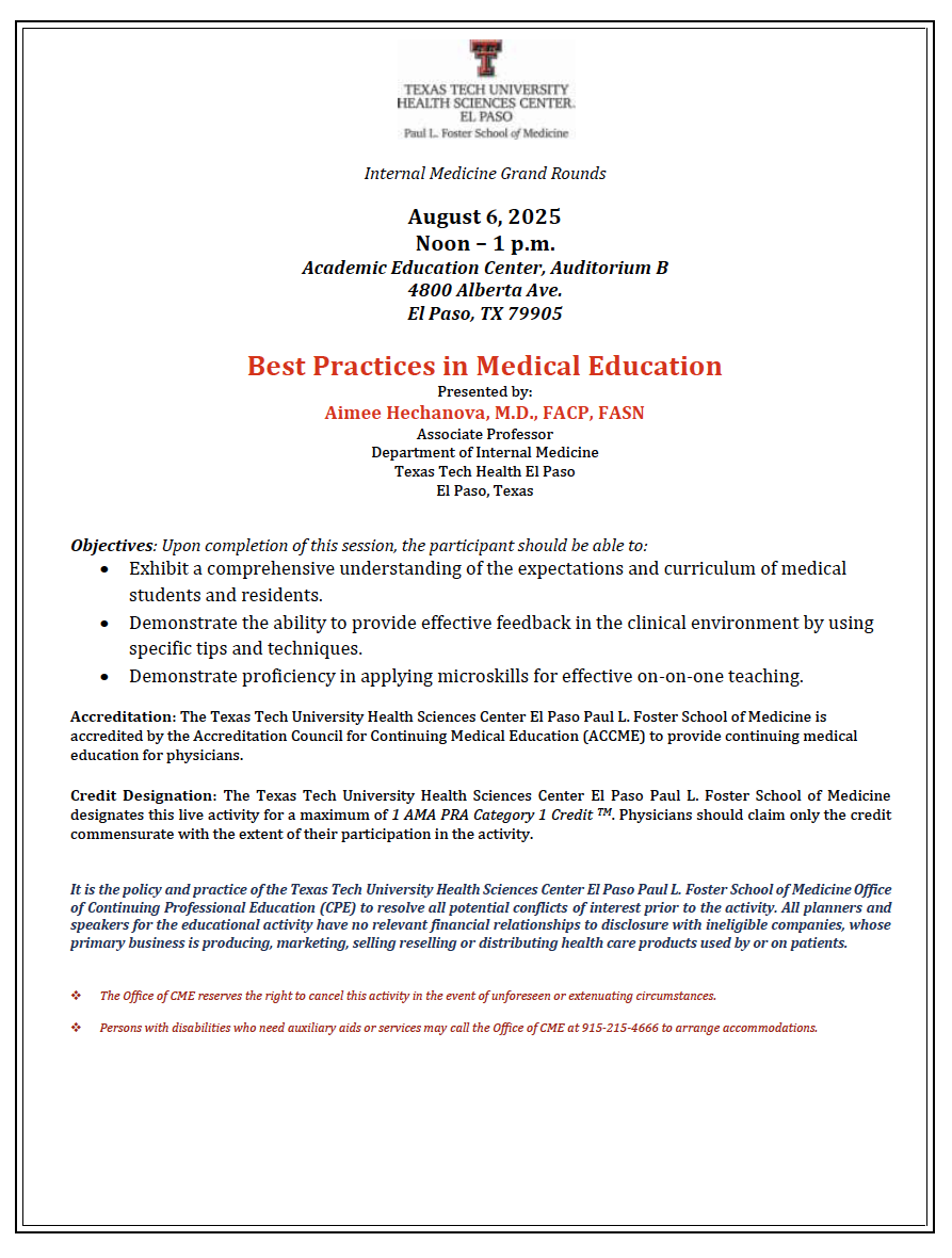 Internal Medicine Grand Rounds