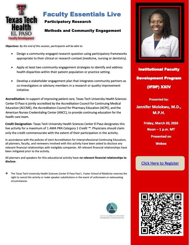 Faculty Essentials Live