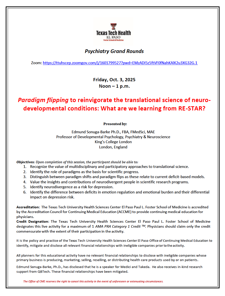 Psychiatry Grand Rounds