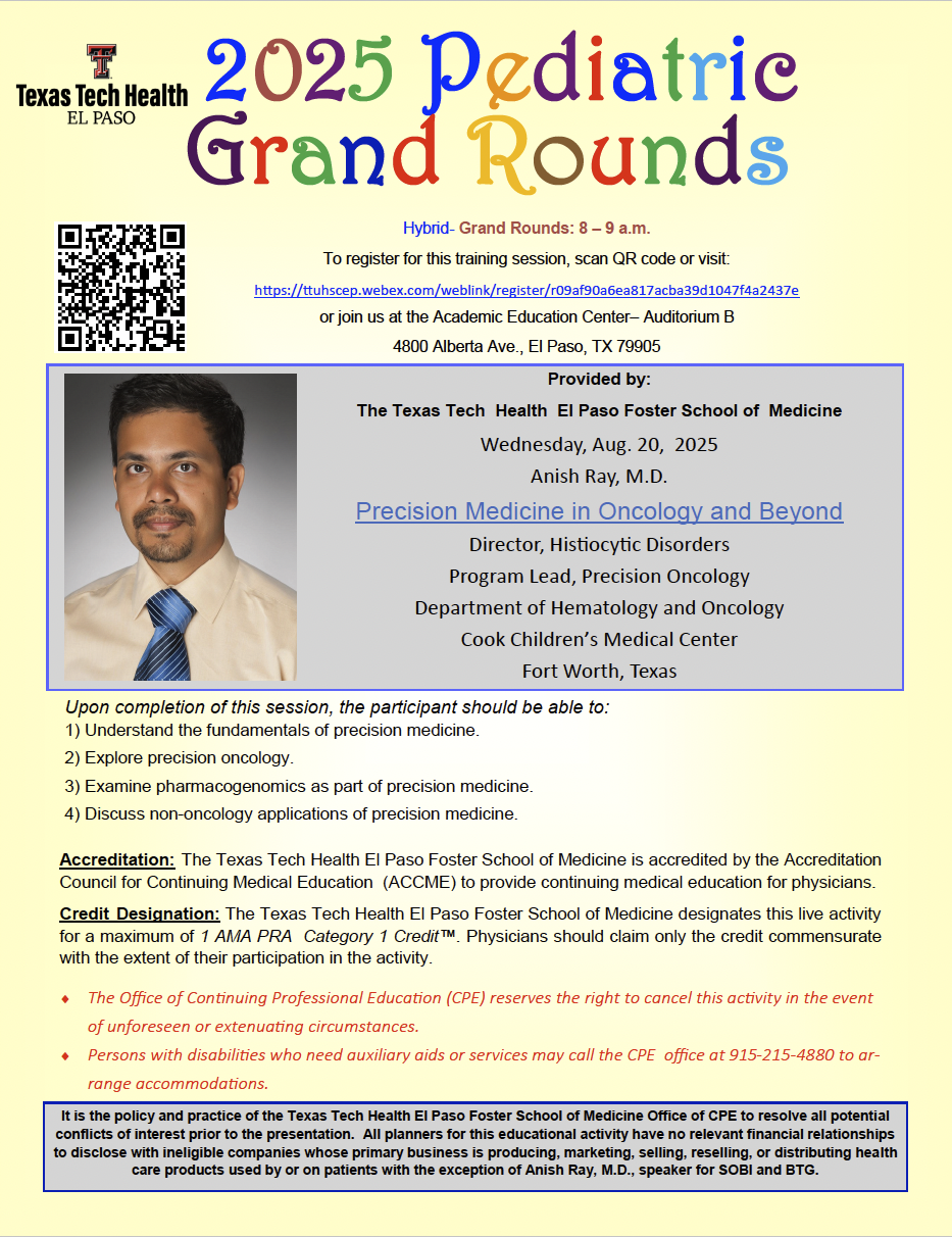 2025 Pediatric Grand Rounds