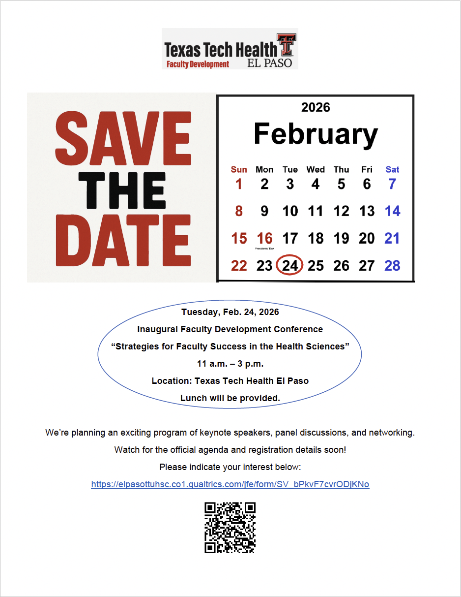 Save the Date: Inaugural Faculty Development Conference