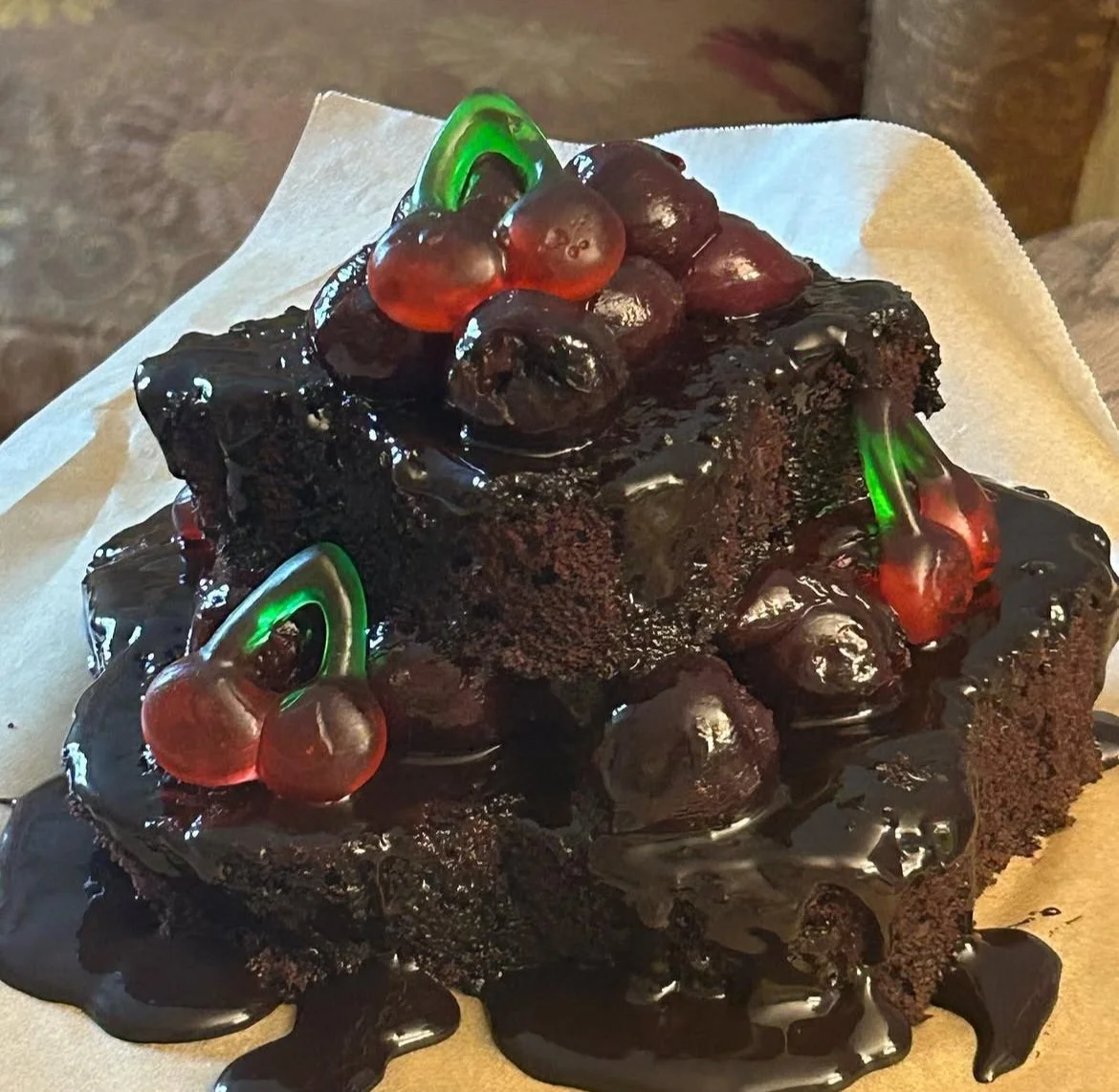 cherry chocolate cake (2023)