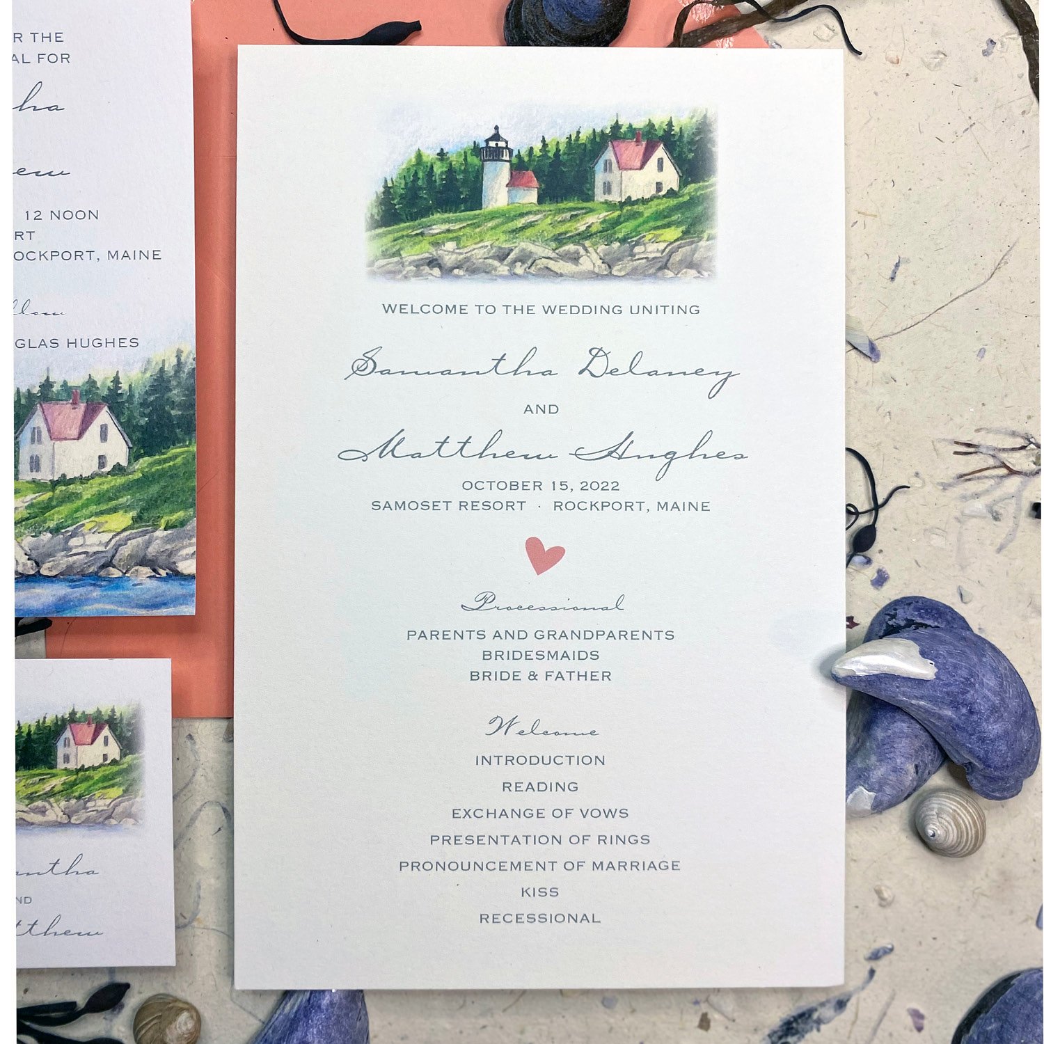 curtis island_wedding program_front_flat lay.jpg