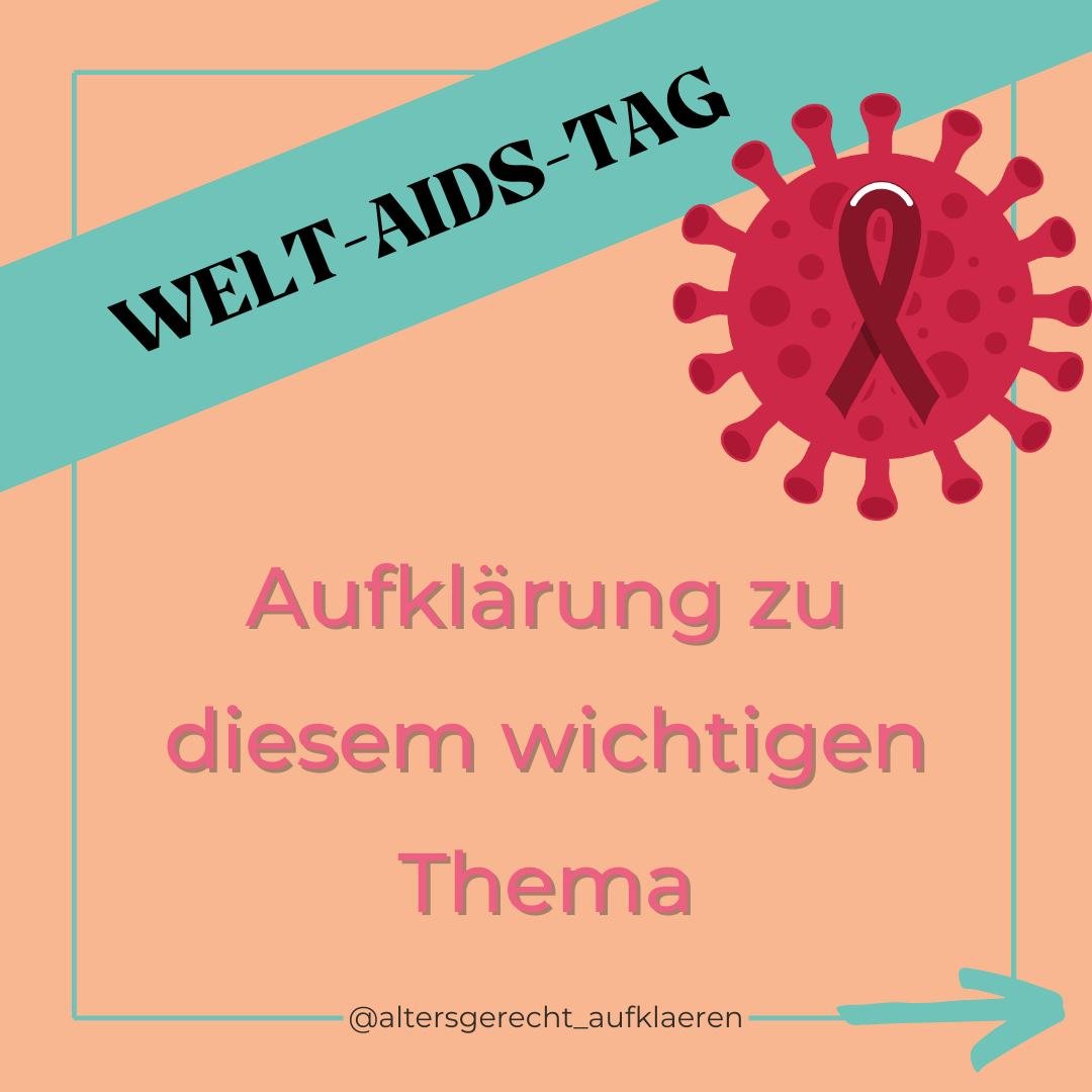 Zum heutigen Welt-Aids-Tag m&ouml;chte ich dir ein paar aufkl&auml;rende Informationen mitgeben. Leider ist das Thema immer noch schambehaftet und weil wir nicht offen damit umgehen und dar&uuml;ber sprechen, verbreitet sich der HI-Virus immer noch.
