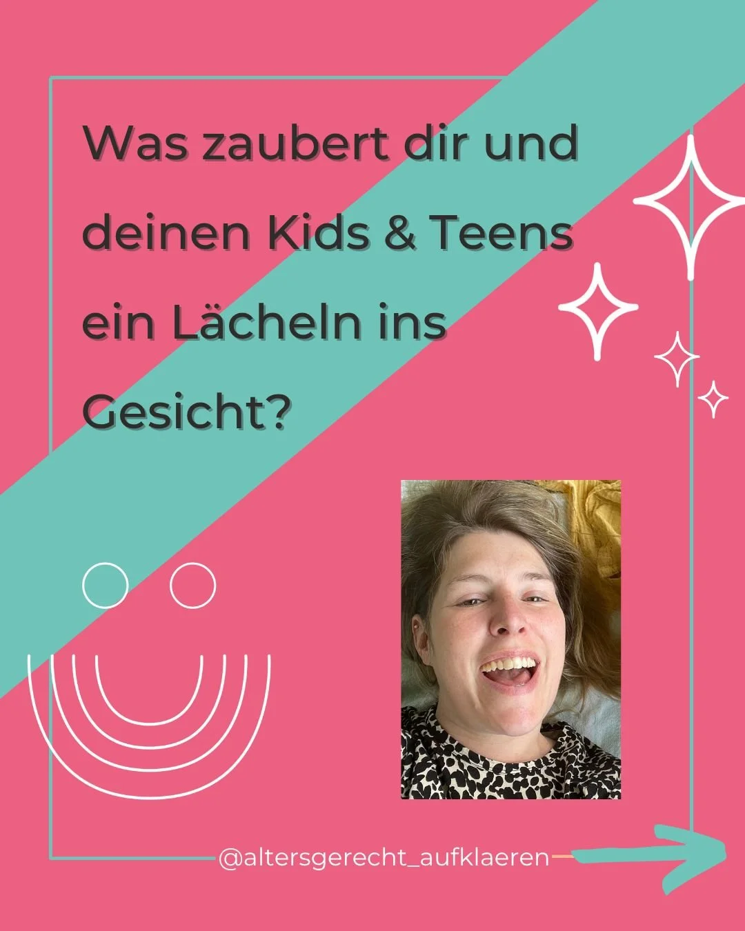 ☺️Am ersten Freitag im Oktober ist Tag des L&auml;chelns. Das hei&szlig;t nat&uuml;rlich nicht, wir sollen Kids &amp; Teens dazu animieren zu l&auml;cheln, wenn ihnen nicht danach ist, sondern eben auch ermutigen, allen Gef&uuml;hlen Raum zu geben.

