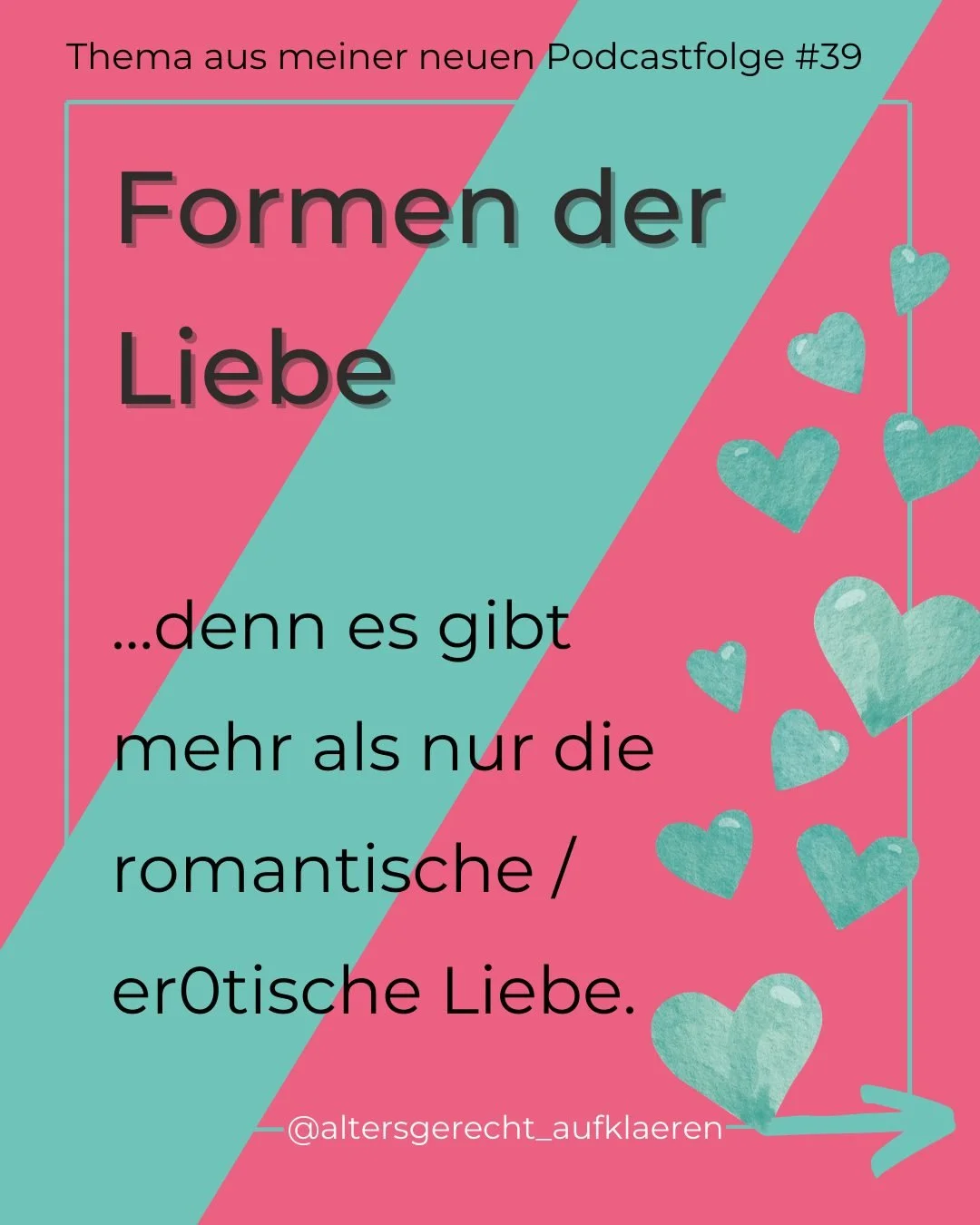 Liebe. 💕💓 Ein so kleines Wort &ndash; und doch so gro&szlig; in seiner Bedeutung.
Wenn wir &bdquo;Liebe&ldquo; h&ouml;ren, denken viele von uns zuerst an die romantische oder leidenschaftliche Form: Schmetterlinge im Bauch, k&ouml;rperliche N&auml;