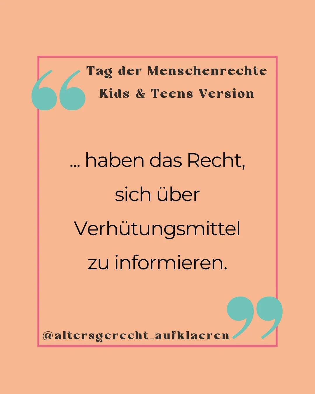 Als S&euro;✖️ualp&auml;dagogin m&ouml;chte ich zum gestrigen Tag der Menschenrechte (10. Dezember) den Fokus in diesem Beitrag auf Kids &amp; Teens in Bezug auf die eigene Pers&ouml;nlichkeit &amp; S&euro;✖️ualit&auml;t bringen.

🕊️ Wenn wir &uuml;b