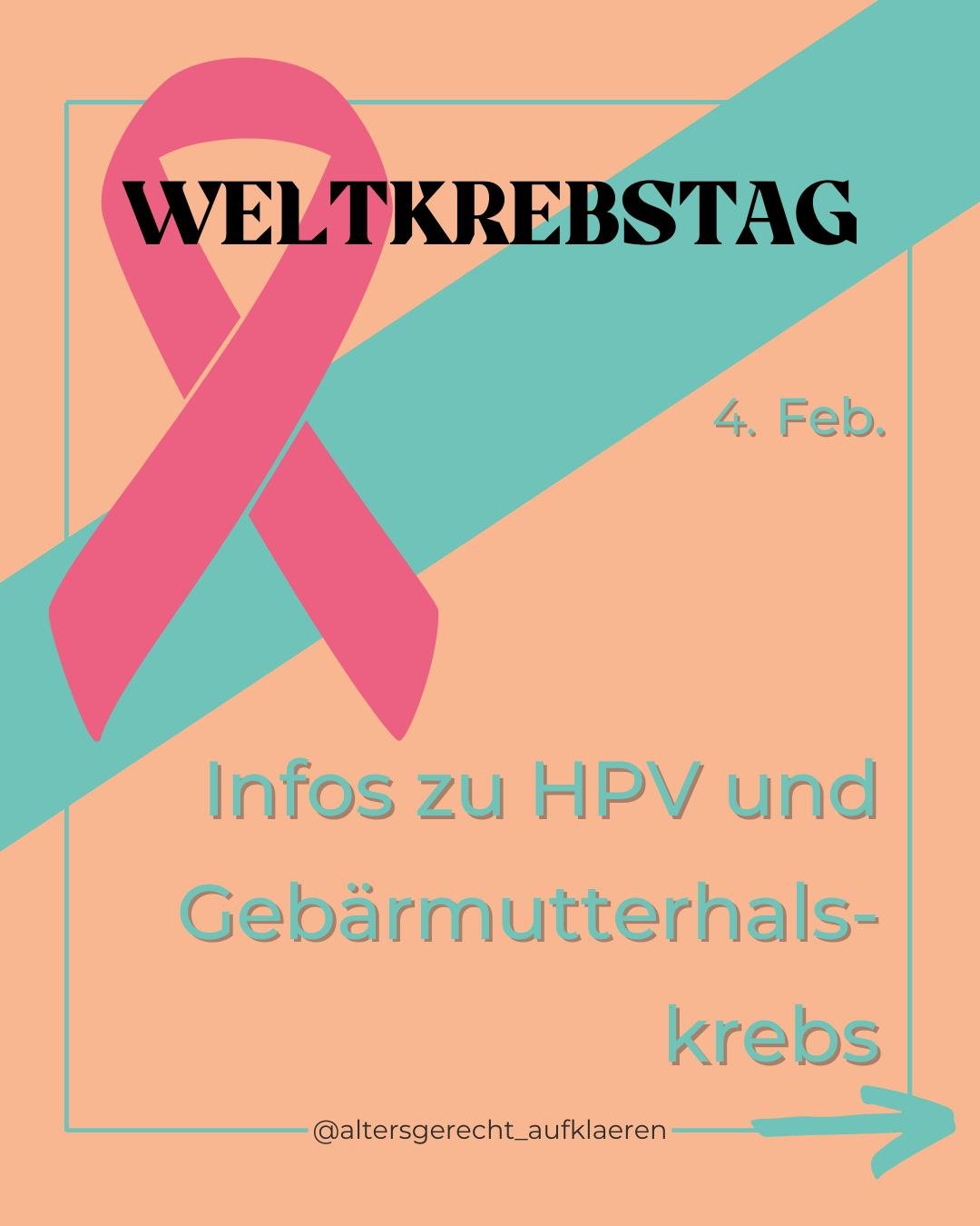 🎗️ Zum Weltkrebstag vergangene Woche m&ouml;chte ich als S&euro;✖️ualp&auml;dagogin auf HP-Viren und Geb&auml;rmutterhalskrebs aufmerksam machen (Quellenangaben und empfohlene Seiten im vorletzten Slide)

Geb&auml;rmutterhalskrebs bzw. Krebsvorstufe