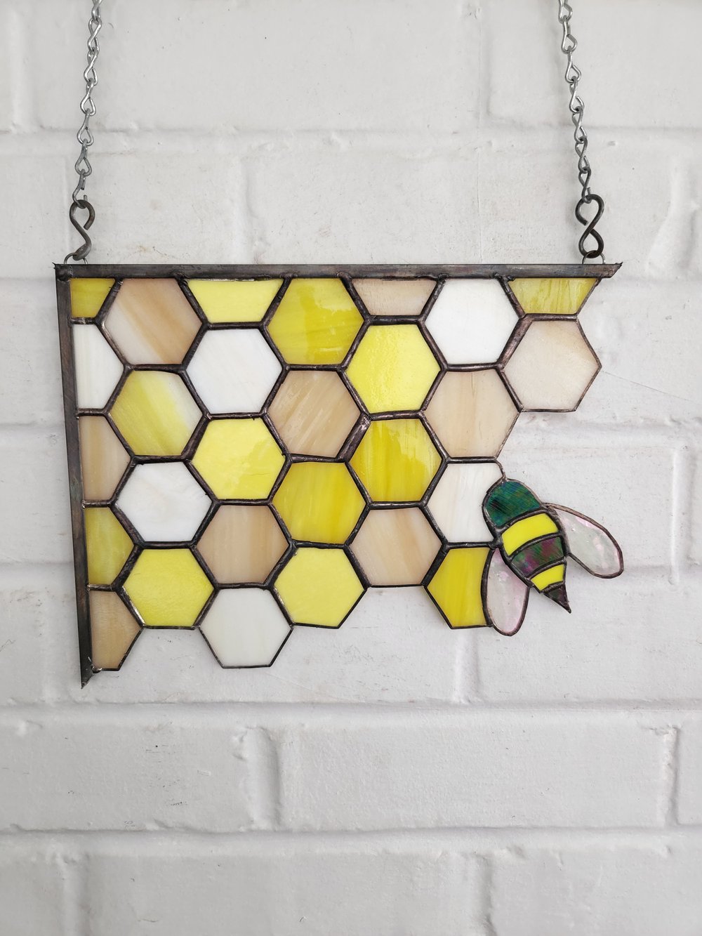 Wall Art / Bee Decor - Honeycomb Be Kind With Resin