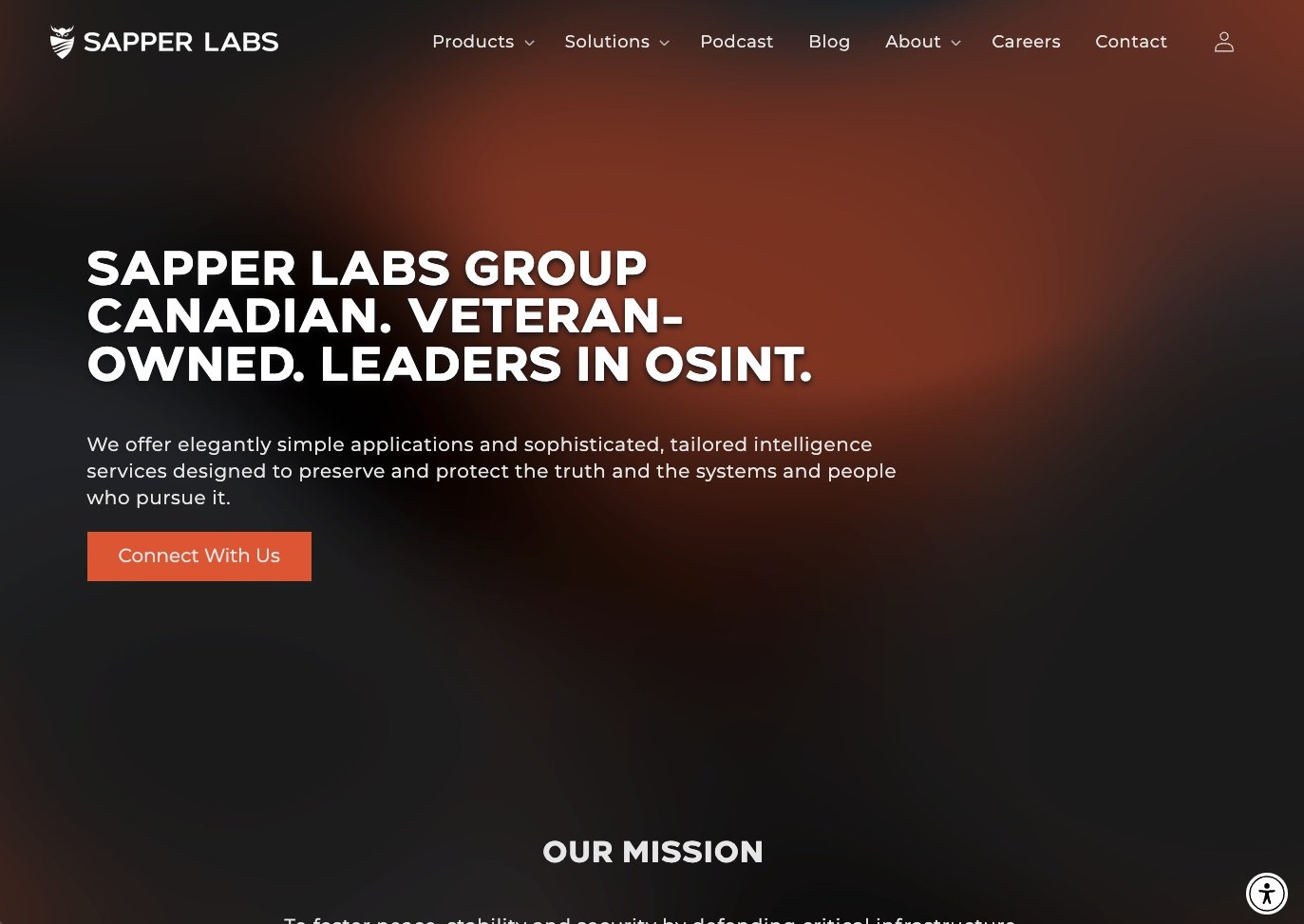 Sapper Labs Group is a Canadian, veteran-owned intelligence and cybersecurity firm headquartered in Ottawa. Brand messaging and copywriting by Motevo Co 2024
