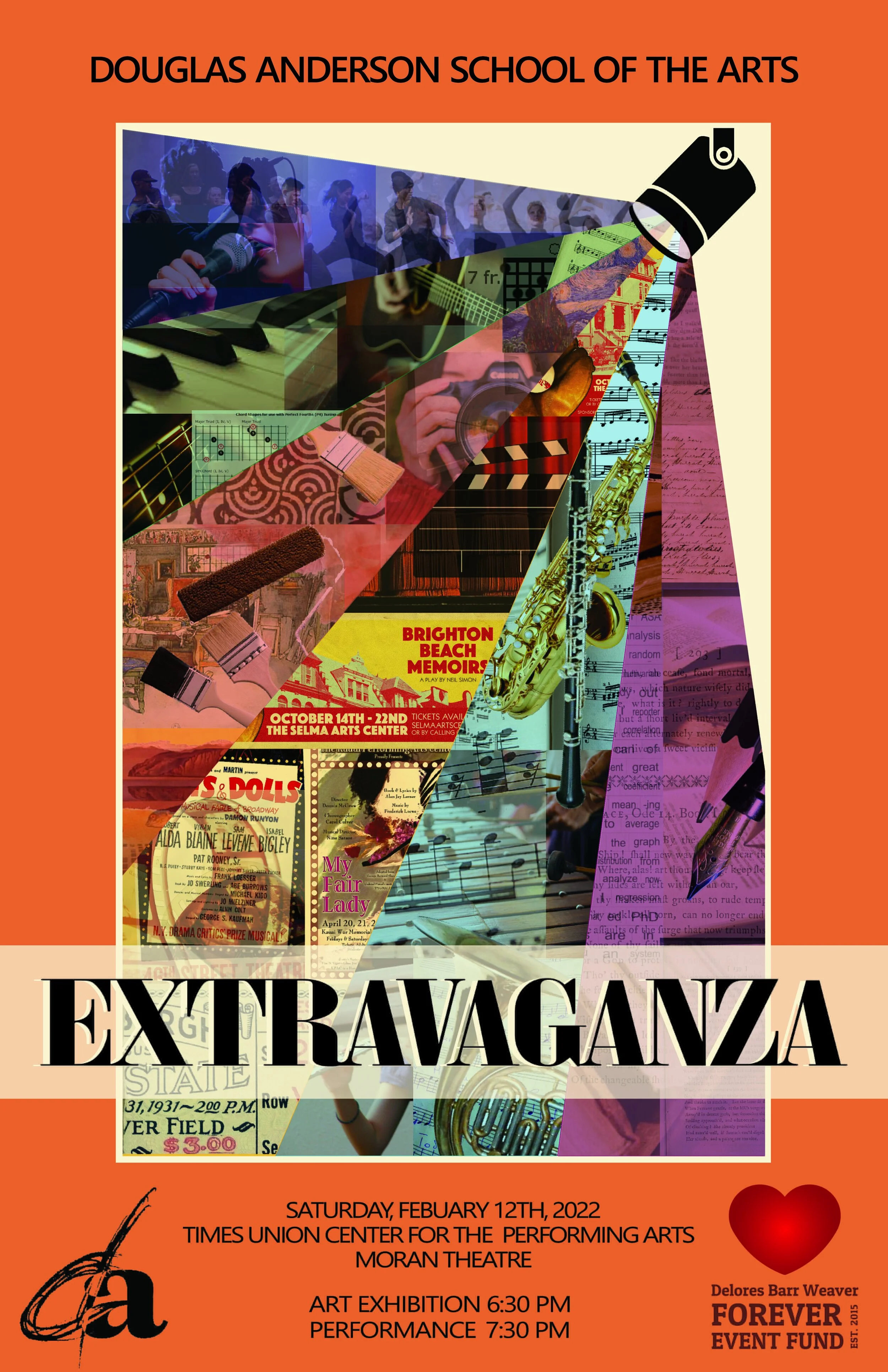 Rebecca Lash, Visual Arts senior, designed this year’s Extravaganza program cover.
