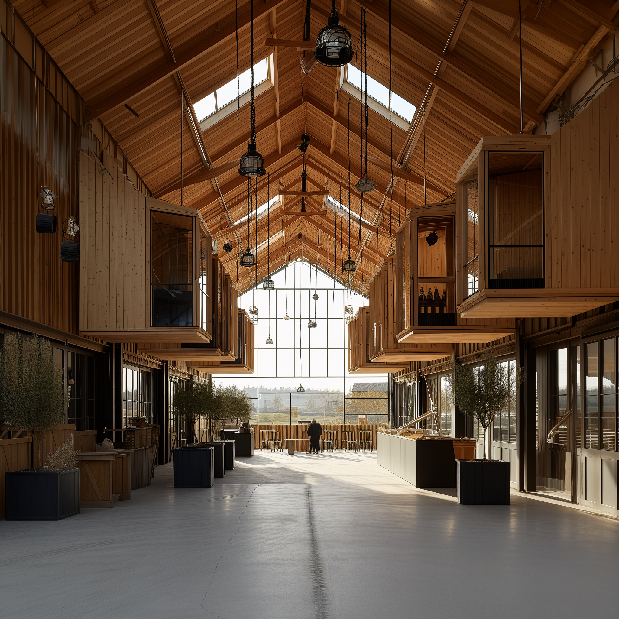 Interior perspective generated by A.I. (ChatGPT4/MidJourney V.6) ©HTDSTUDIO