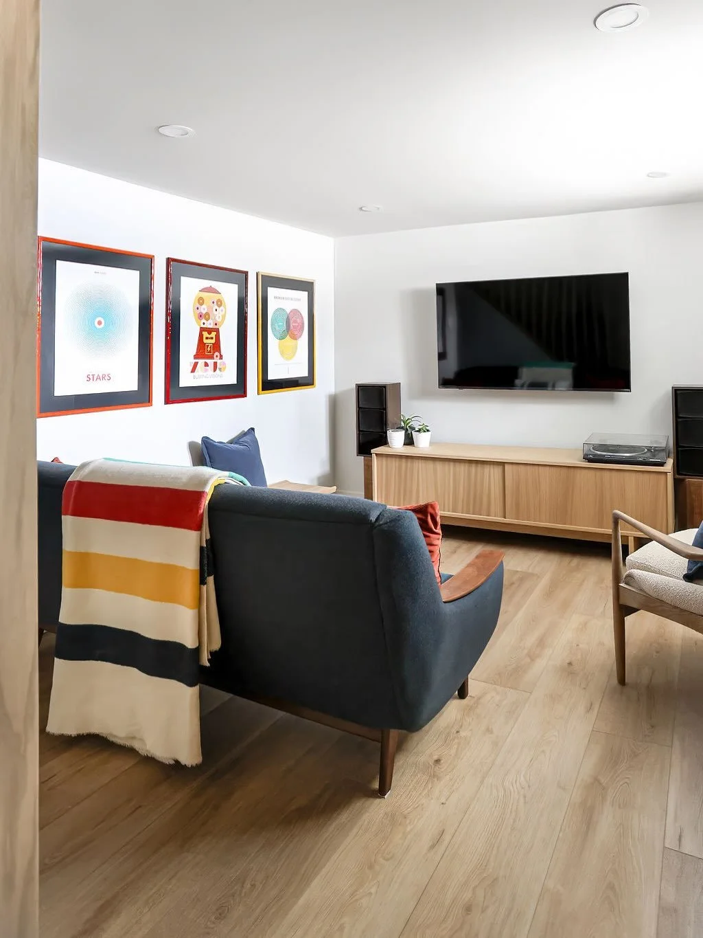 Maximizing space is key in everything we do, especially for families on-the-go. We took this storage area and converted it to a kid-friendly hangout room and additional bathroom for our clients. 

Behind the drywall and pretty finishes was a lot of h