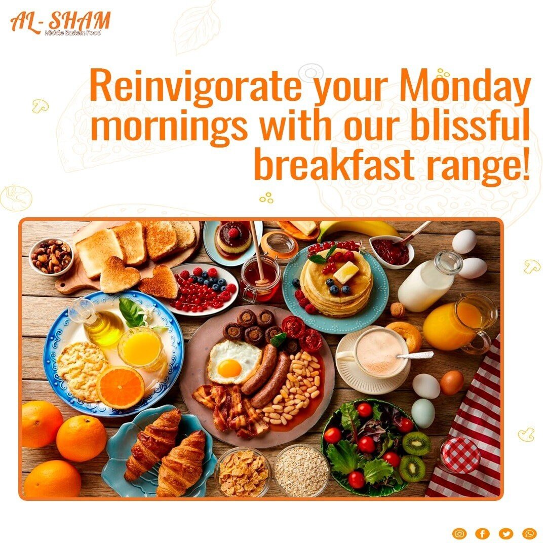 Reinvigorate your Monday mornings with our blissful breakfast range, including pancakes, sausages, platters, and everything you might crave for.

Visit now: www.alshamrestaurant.com
#Alsham #Restaurant #mornings #breakfast #craving #pancakes #blissfu