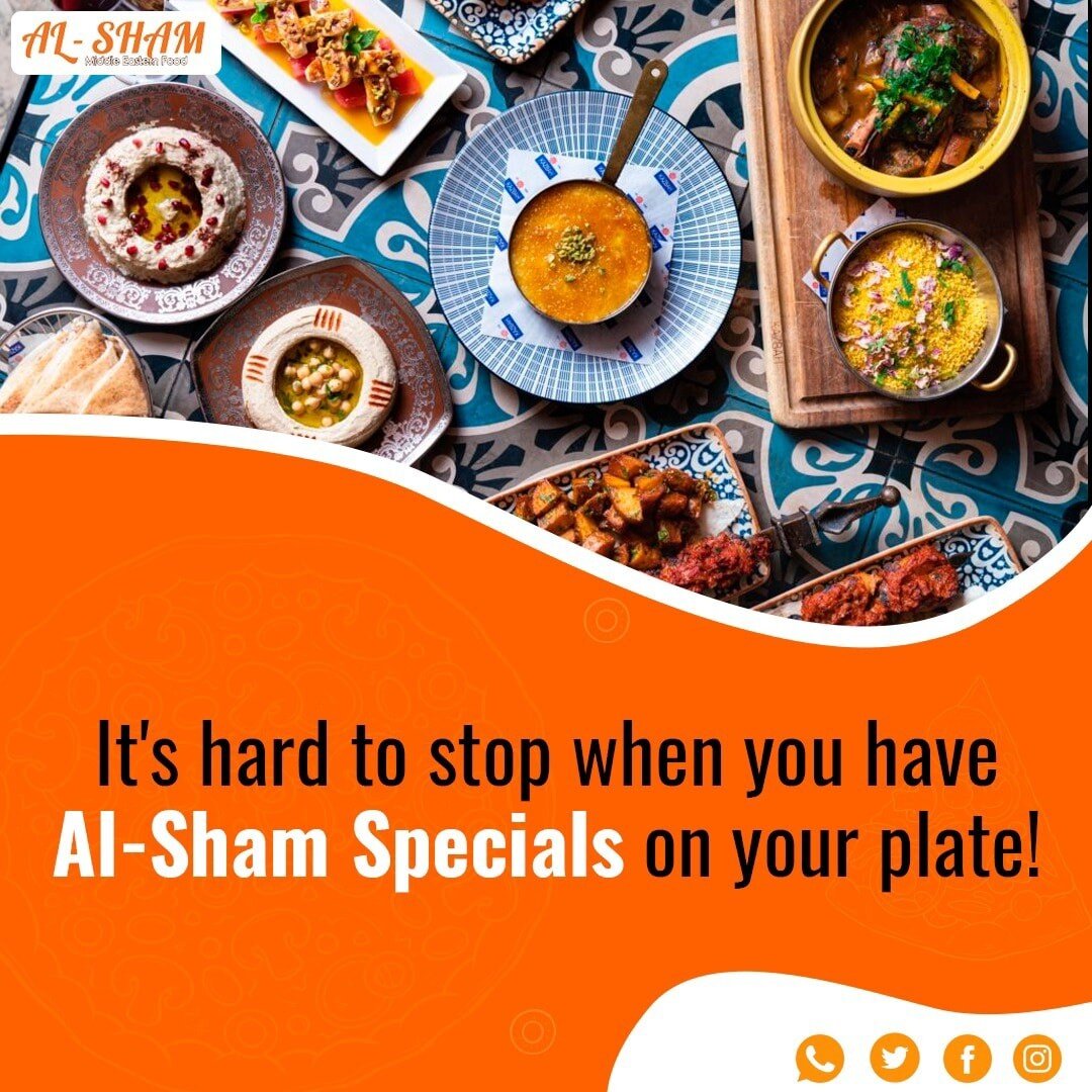 It's hard to stop when you have Al-Sham's Special on your plate that has a touch of everything on our menu.

Visit now: www.alshamrestaurant.com
#Alsham #Restaurant #specials #plate #menu #flavorful #vibes #good #food #mondaythoughts
