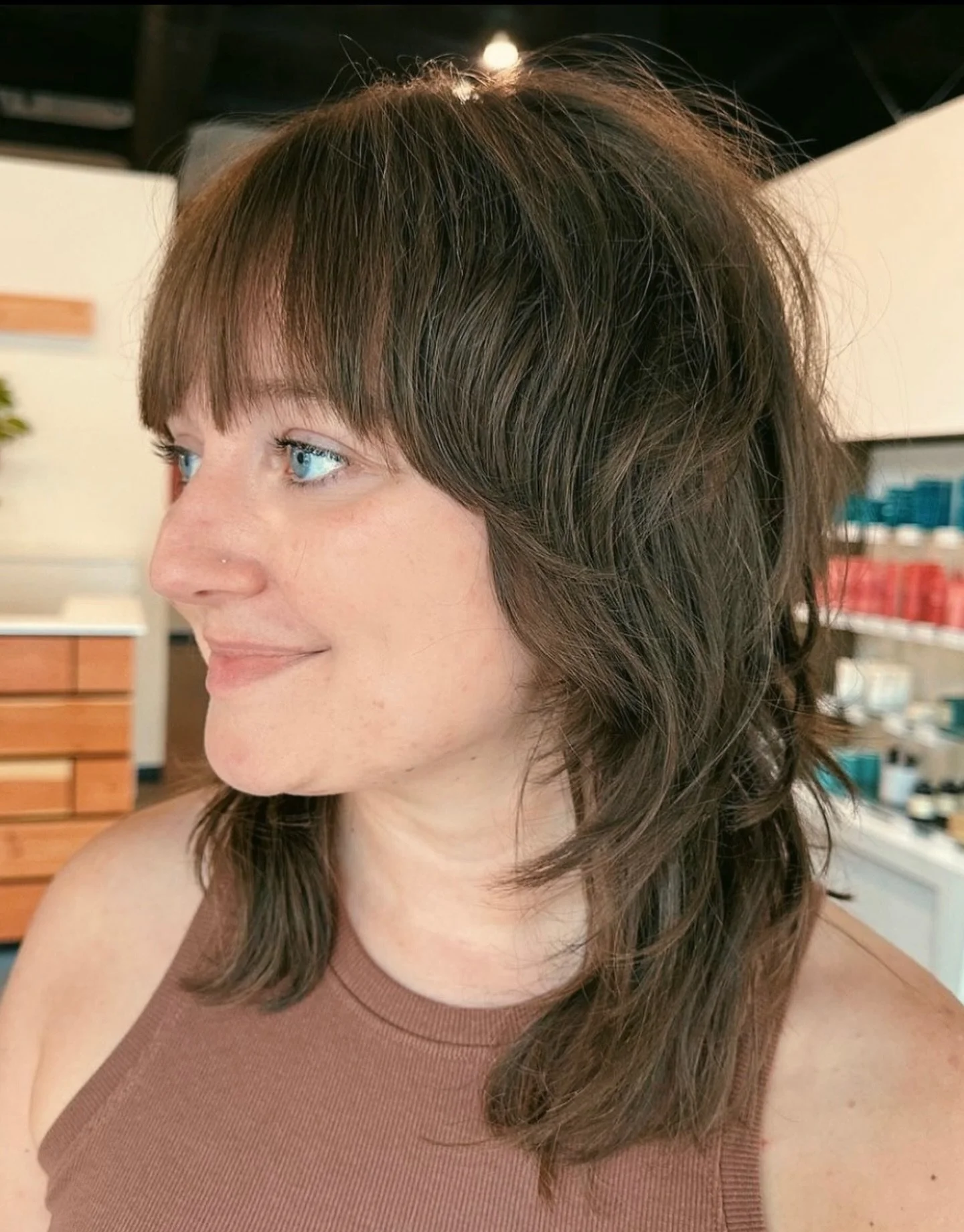 The shag is just the modern day emo kid flexing their newfound adult chic-ness, right? Maybe just us. 🫣 To all the former alt kids wanting to honor their past alternative selves with a modern twist&hellip; our doors are open. 😘