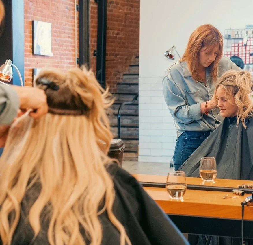 Ready to be your Friday night date. A glass of wine, some gorgeous hair. Meet you here. 😘