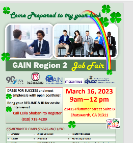 GAIN Region II Job Fair