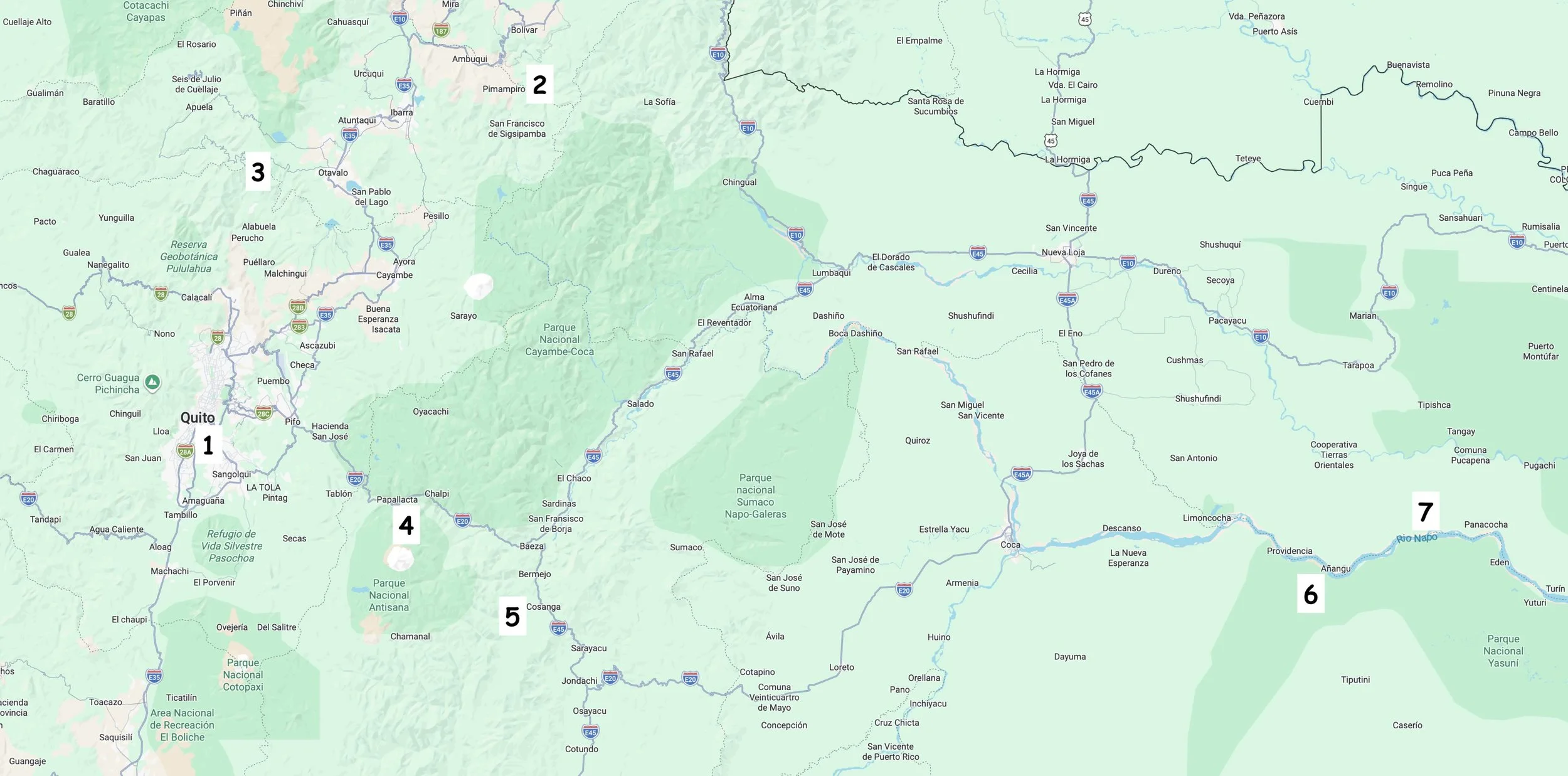 The places we stayed,