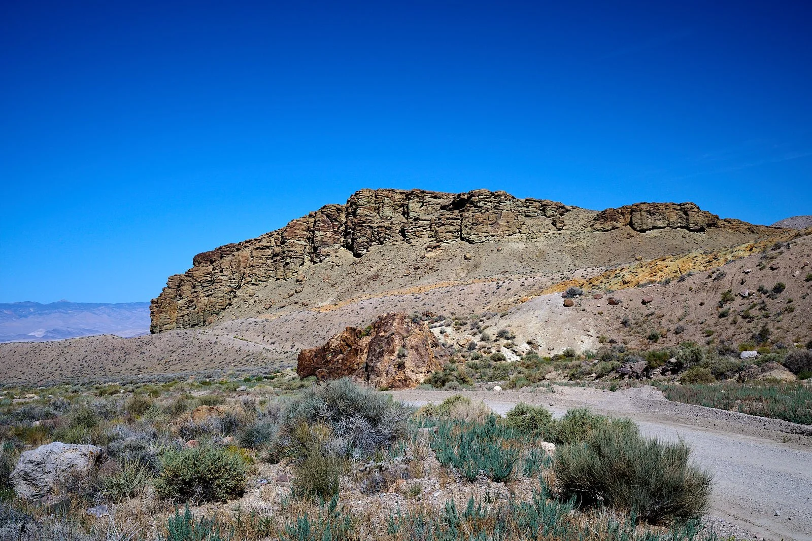 We crossed over Silver Peak Range.