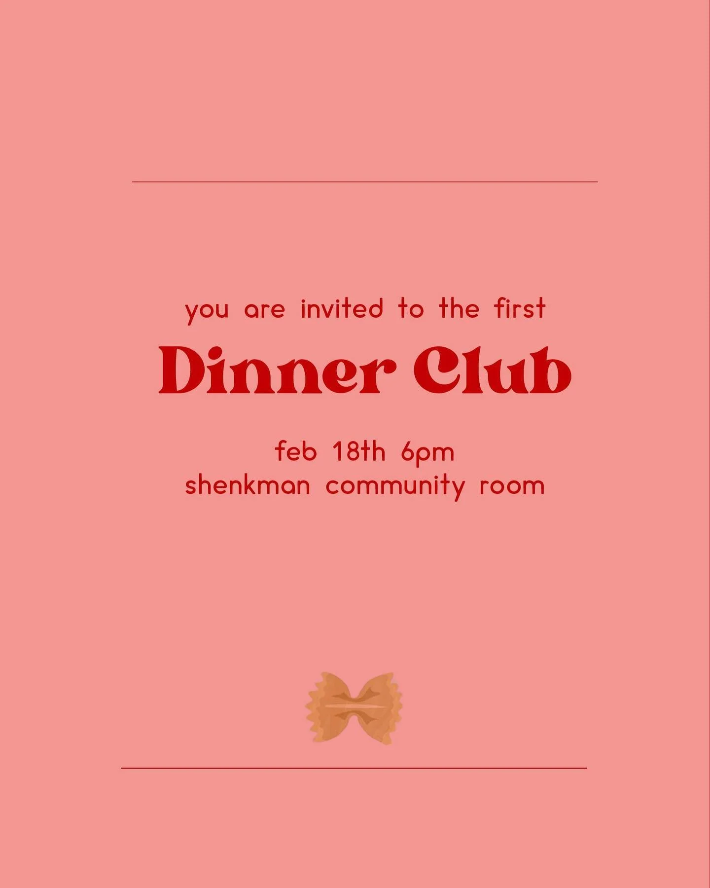 dinner club is just over a week away!! and we are so excited 🍝🪩🤸&zwj;♀️ rsvp at the link in the bio