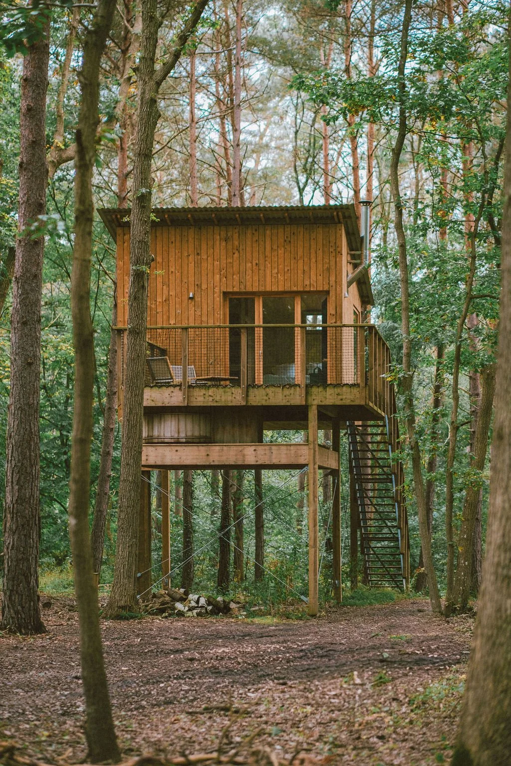 Cabane avec bain nordique près de Paris