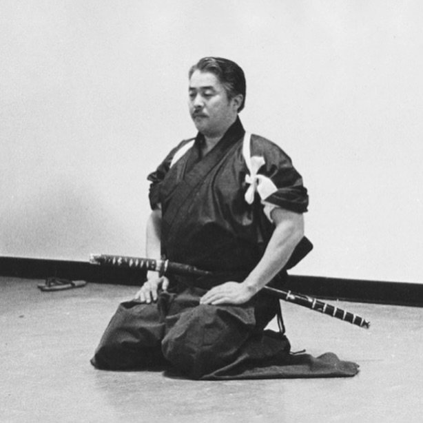 Otani sensei 1980 - seiza, Maki-TOMBO no KAMAE, and noto. #oldschool #budo special thanks to Malcolm&lsquo;Tiki&rsquo; Shewan Sensei for the photos!
