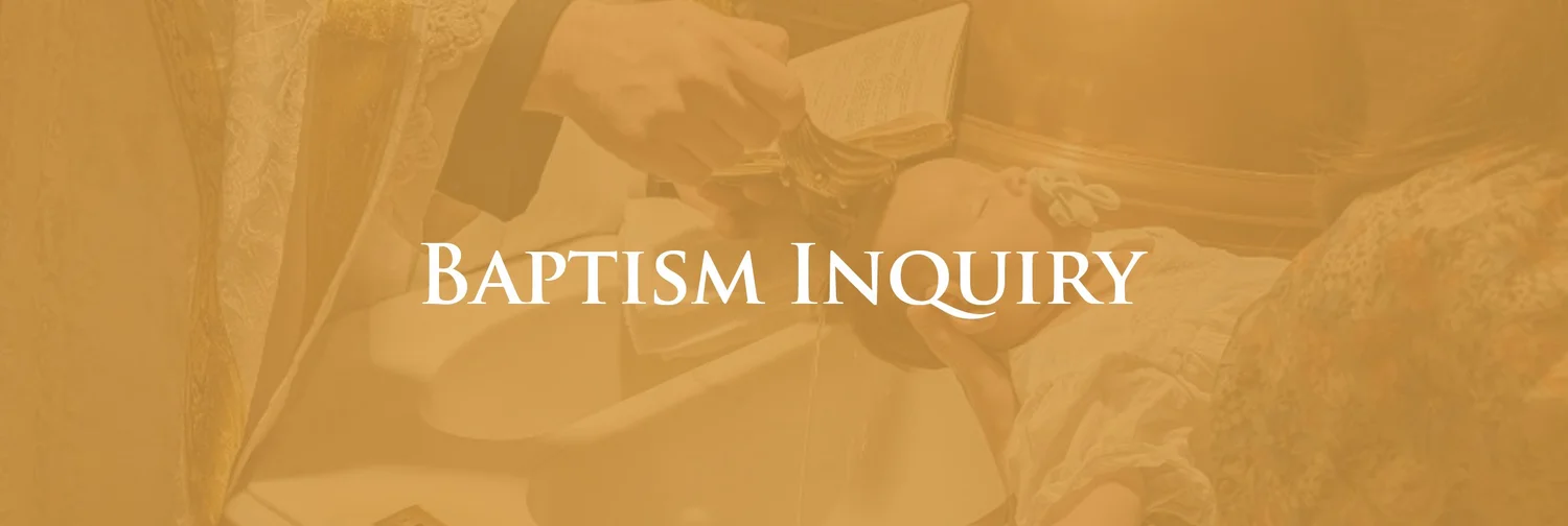 Baptism Inquiry — St. Agnes Catholic Church - Baton Rouge, LA