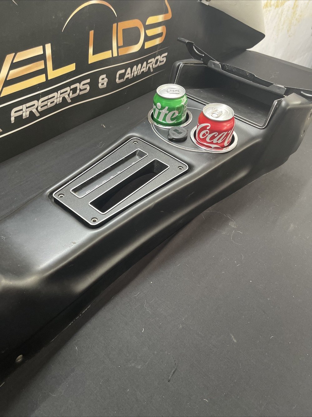 Drink Holder Bezel with USB Power & Volt Meter - For a 1971-1981