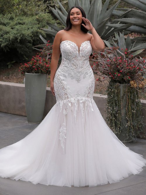 Enzoani plus size wedding dresses 2025