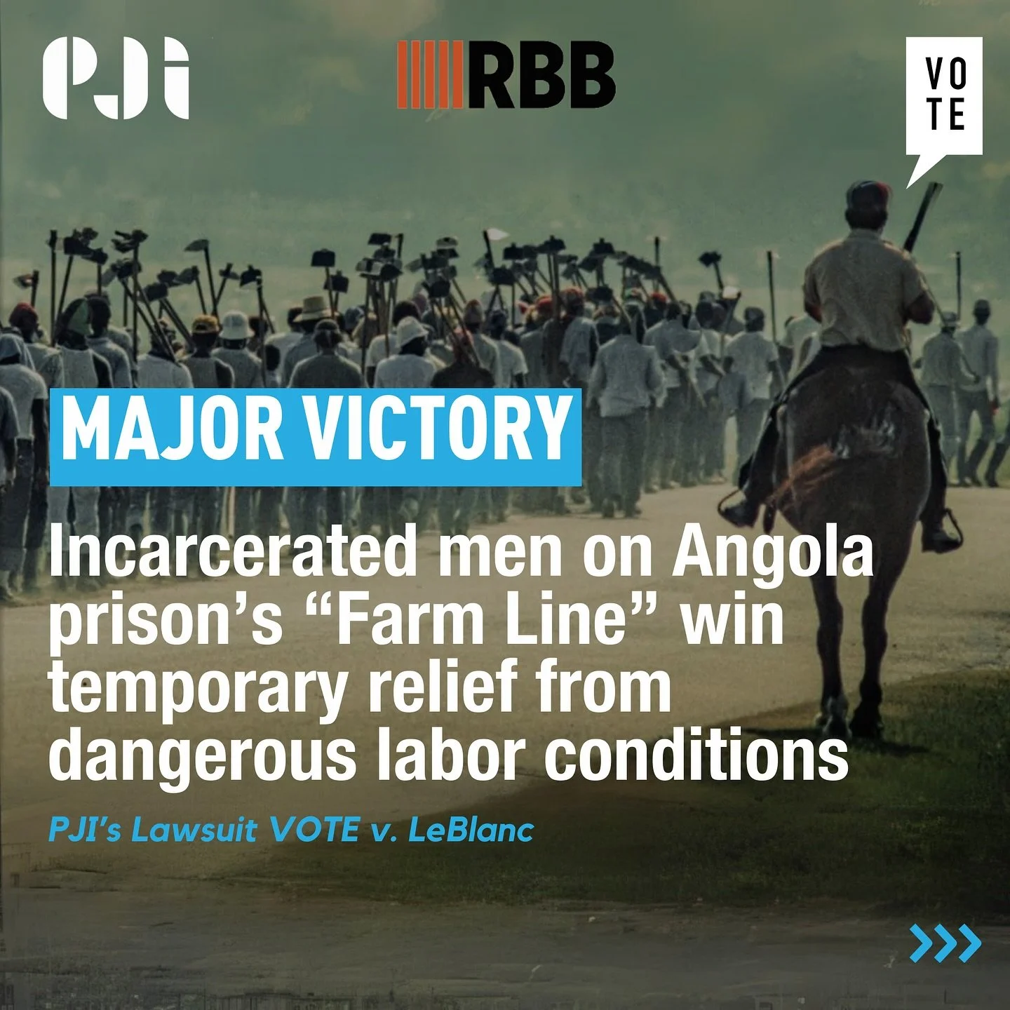Last night, Tuesday, July 2nd, Judge Brian Jackson granted a Temporary Restraining Order in&nbsp;VOTE v. LeBlanc&nbsp;requiring state officials to &ldquo;take immediate measures to correct the glaring deficiencies in their heat-related policies&rdquo