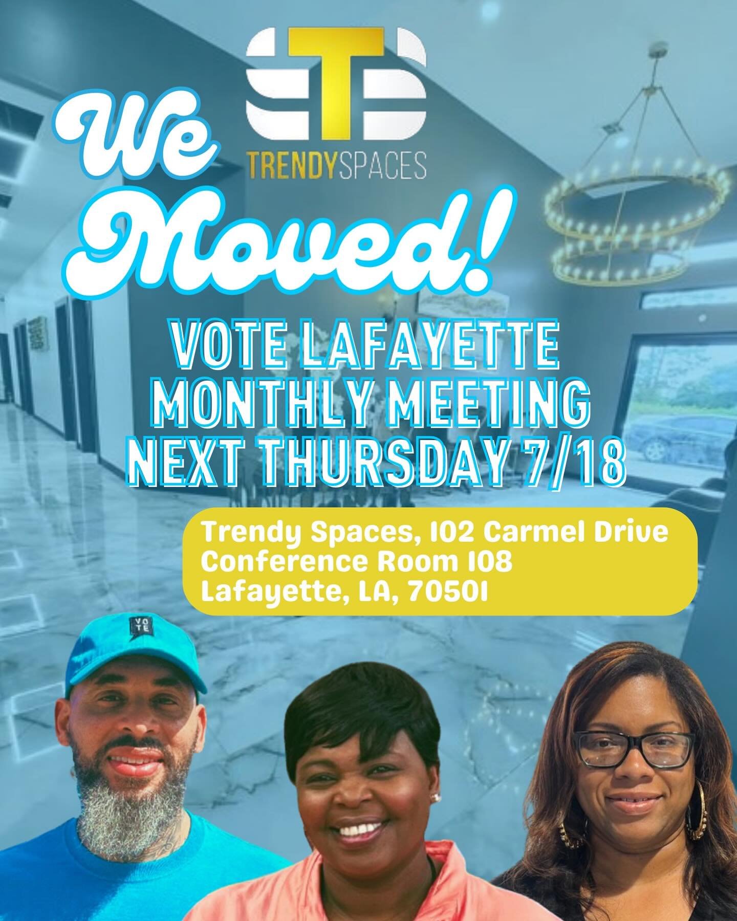 Exciting news&hellip; VOTE Lafayette is making moves to a new office at Trendy Spaces! 💅🏾

We&rsquo;re thrilled about our new, more convenient location that also supports and integrates with an FIP-owned incubator space. Not only will we have ameni