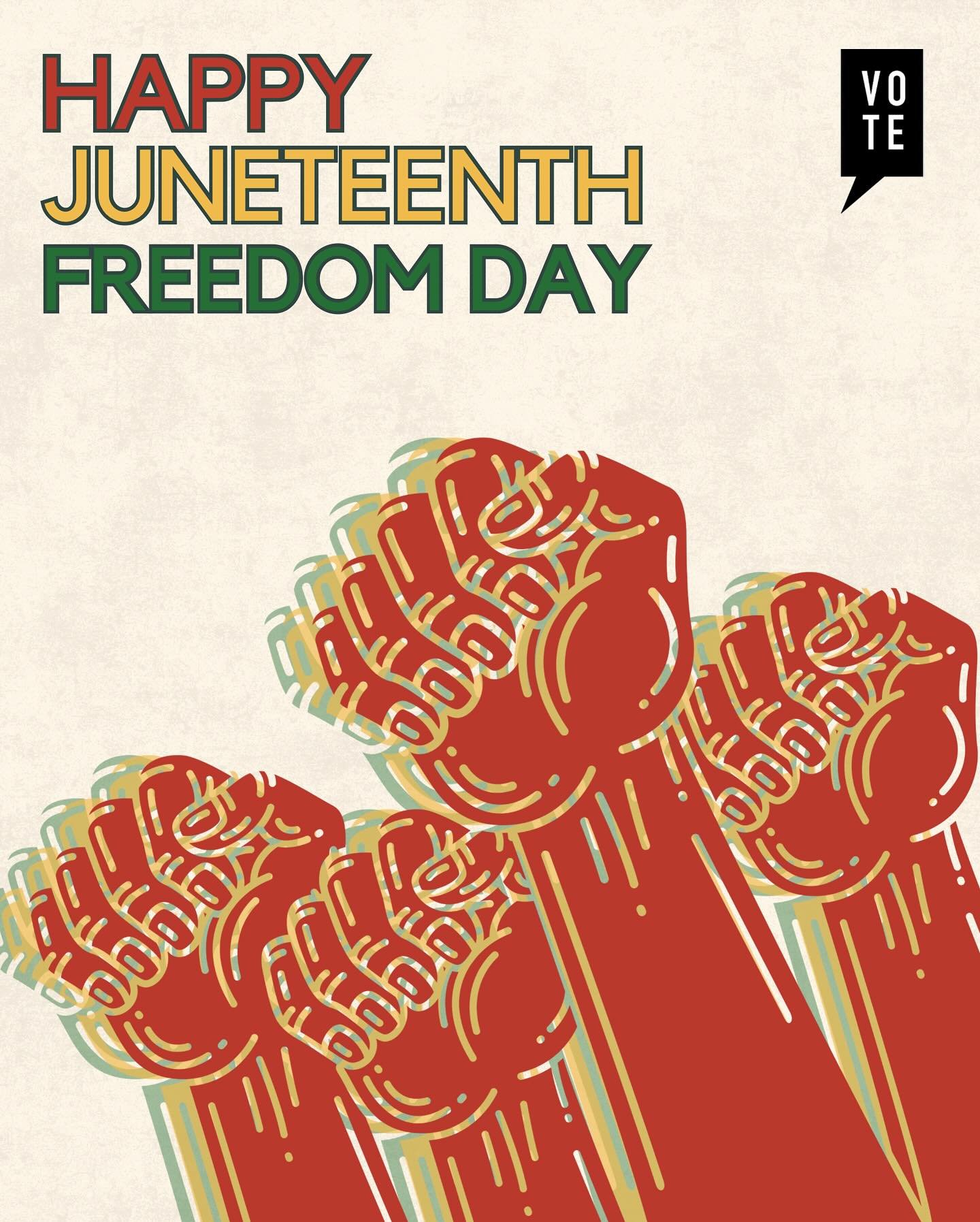 Happy #Juneteenth! Let today be a reminder of how far we've come and give us the motivation to continue moving forward. ✊🏽🖤