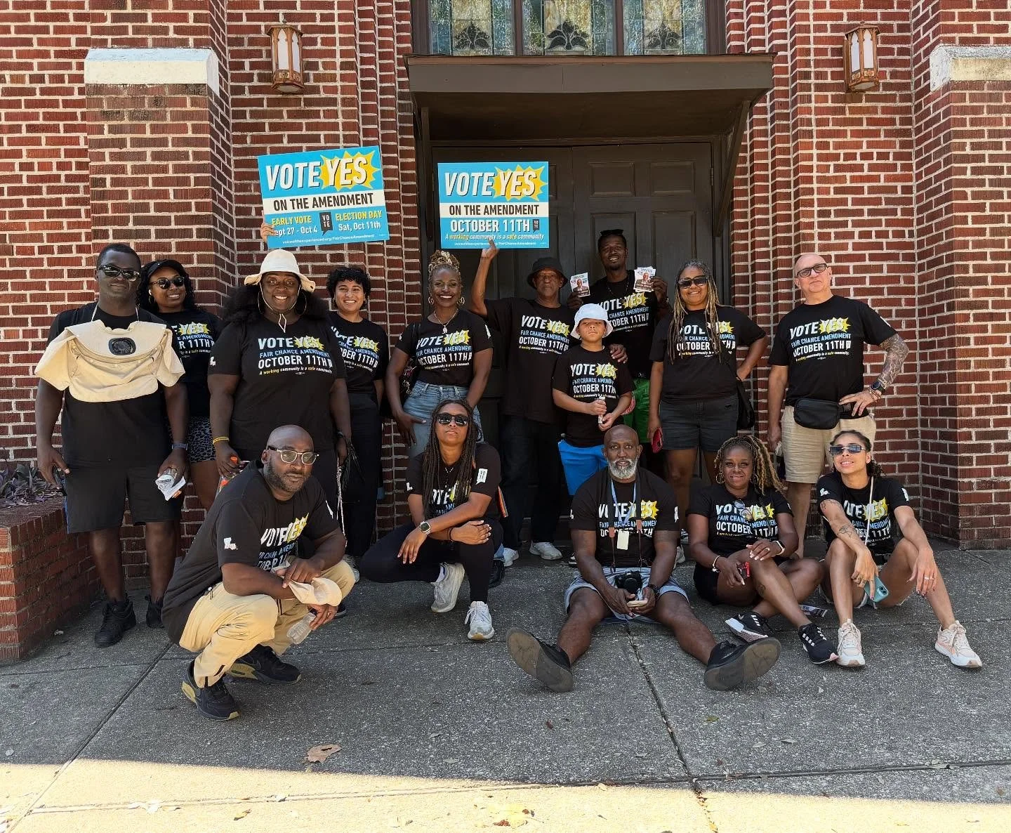Early voting kicked off today in Louisiana &mdash; and we did it in style and solidarity. 💃🏽💪🏾

Our partners traveled from across the country &mdash; by bus, plane, and car &mdash; bringing their energy, passion, and lived experience to this camp