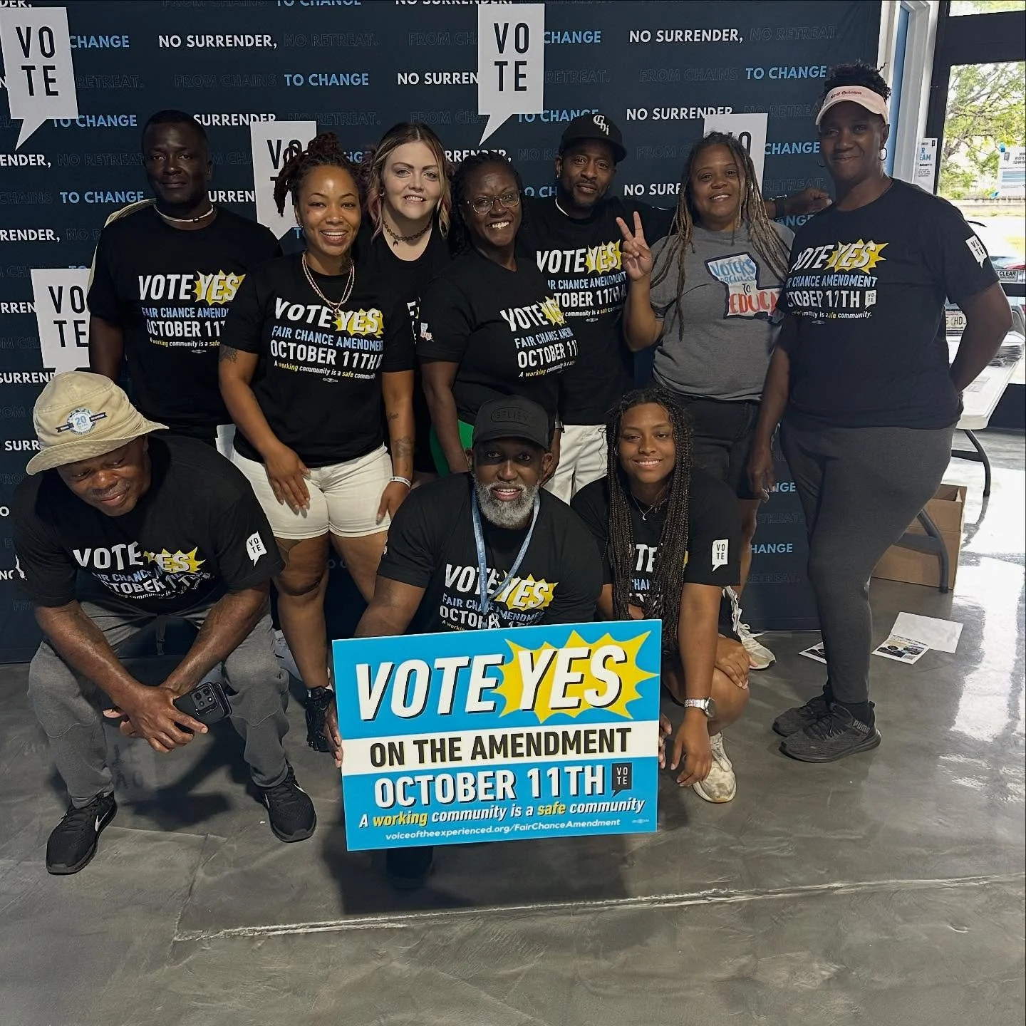 Today&rsquo;s the last day to early vote before Election Day on October 11! 🗳️

We&rsquo;re out here with our brothers and sisters from the Illinois Coalition to End Permanent Punishments @endppil, spreading the word about the Fair Chance Amendment 
