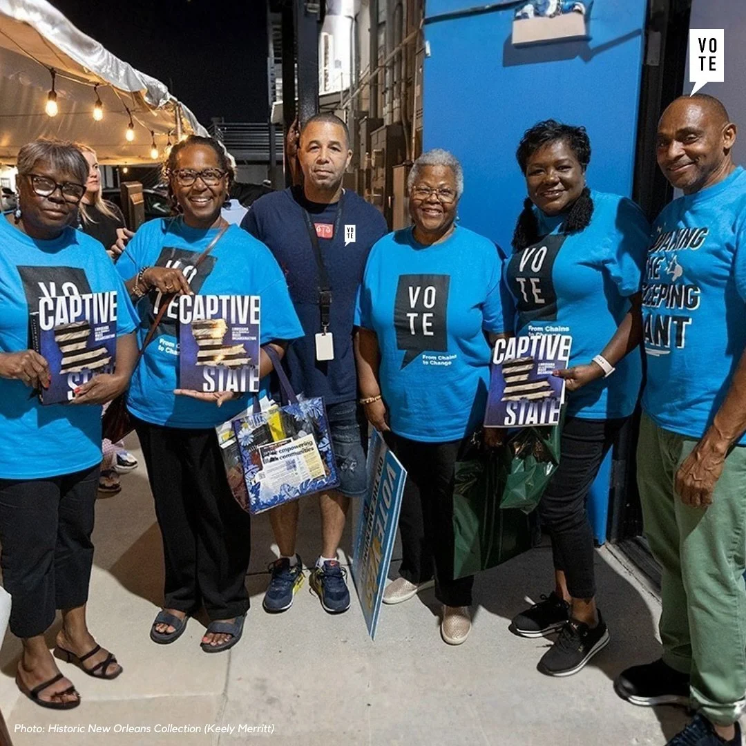 Last week, we were joined by the Historic New Orleans Collection to celebrate the launch of&nbsp;Captive State&nbsp;at our October member meeting.
&nbsp;
Last fall, our members visited the award-winning&nbsp;Captive State&nbsp;exhibit in the French Q