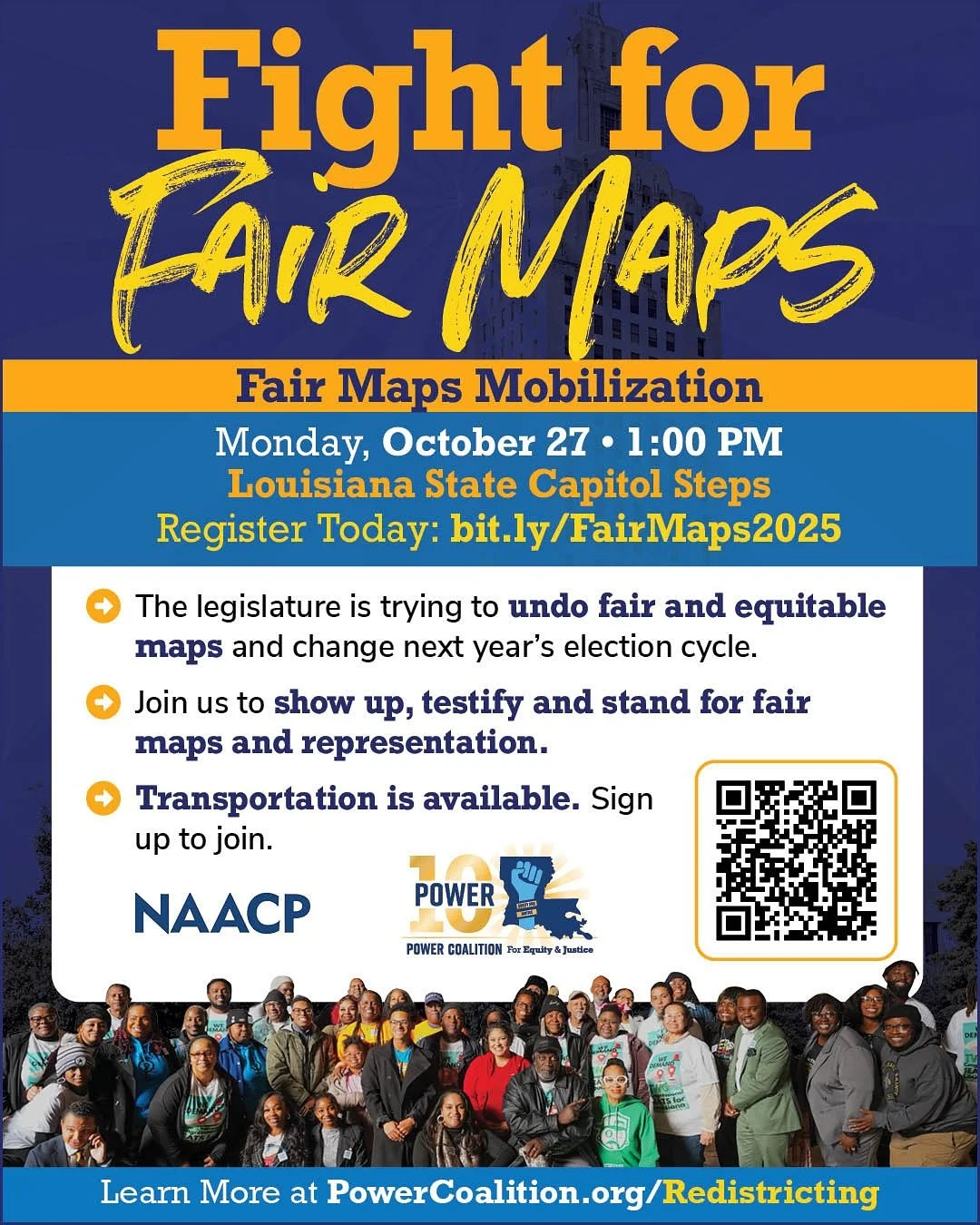 🗣️ What&rsquo;s really happening in Louisiana&rsquo;s Special Session?
&nbsp;
Join Power Coalition for Equity and Justice TONIGHT Wednesday, October 22 at 6:30 PM for a virtual webinar breaking down what&rsquo;s at stake and how it could reshape rep