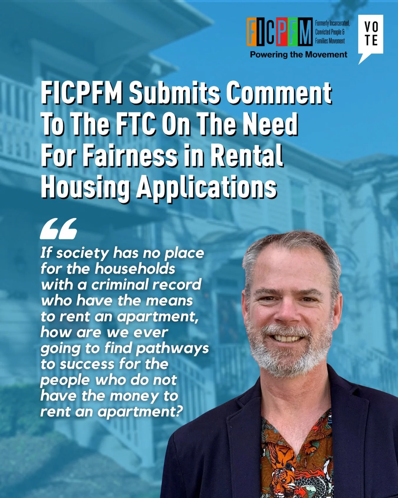 Housing is a human right. But for too many of our people, a past conviction turns a basic application into a barrier.
&nbsp;
Right now, the FTC is considering new rules to address hidden fees, misleading costs, and barriers across the rental process.