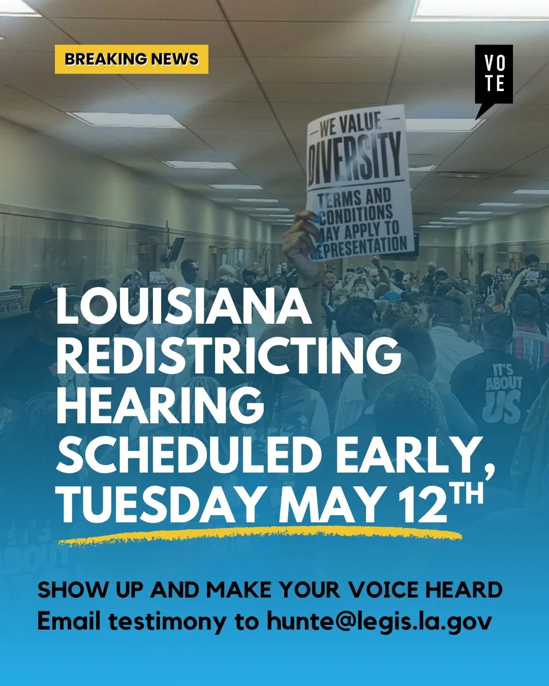 🚨 IT&rsquo;S OFFICIAL &mdash; Redistricting Hearing TOMORROW, BE THERE

The hearing will start after the Senate floor adjourns, which will probably be around 3~5PM.
&nbsp;
If you&rsquo;ve already testified, you may not be able to again(not verified)