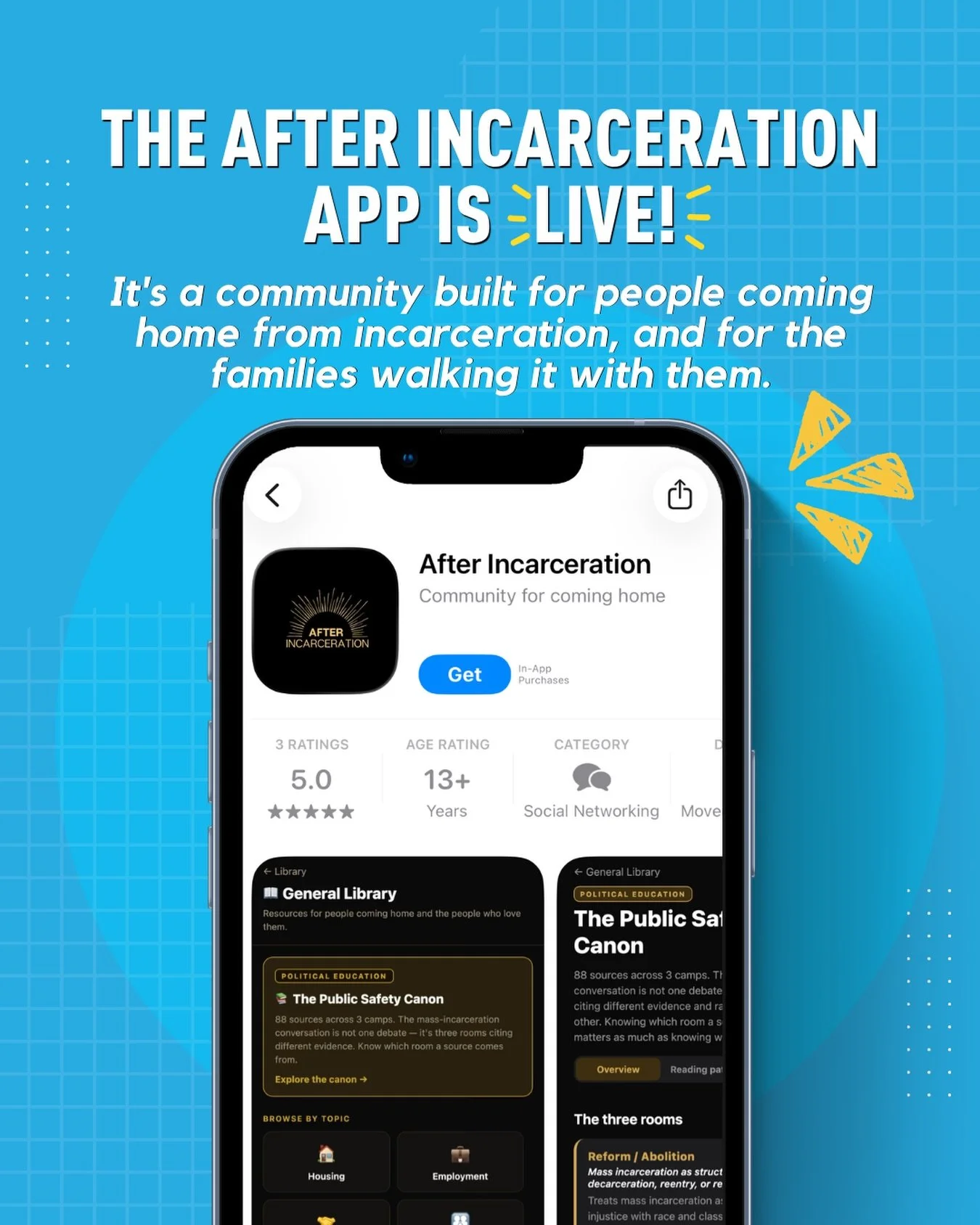 The After Incarceration app is now live &mdash; free on the App Store and Google Play. It&rsquo;s a community built for people coming home from incarceration, and for the families walking it with them.

What&rsquo;s inside:
- The Porter &mdash; peer 